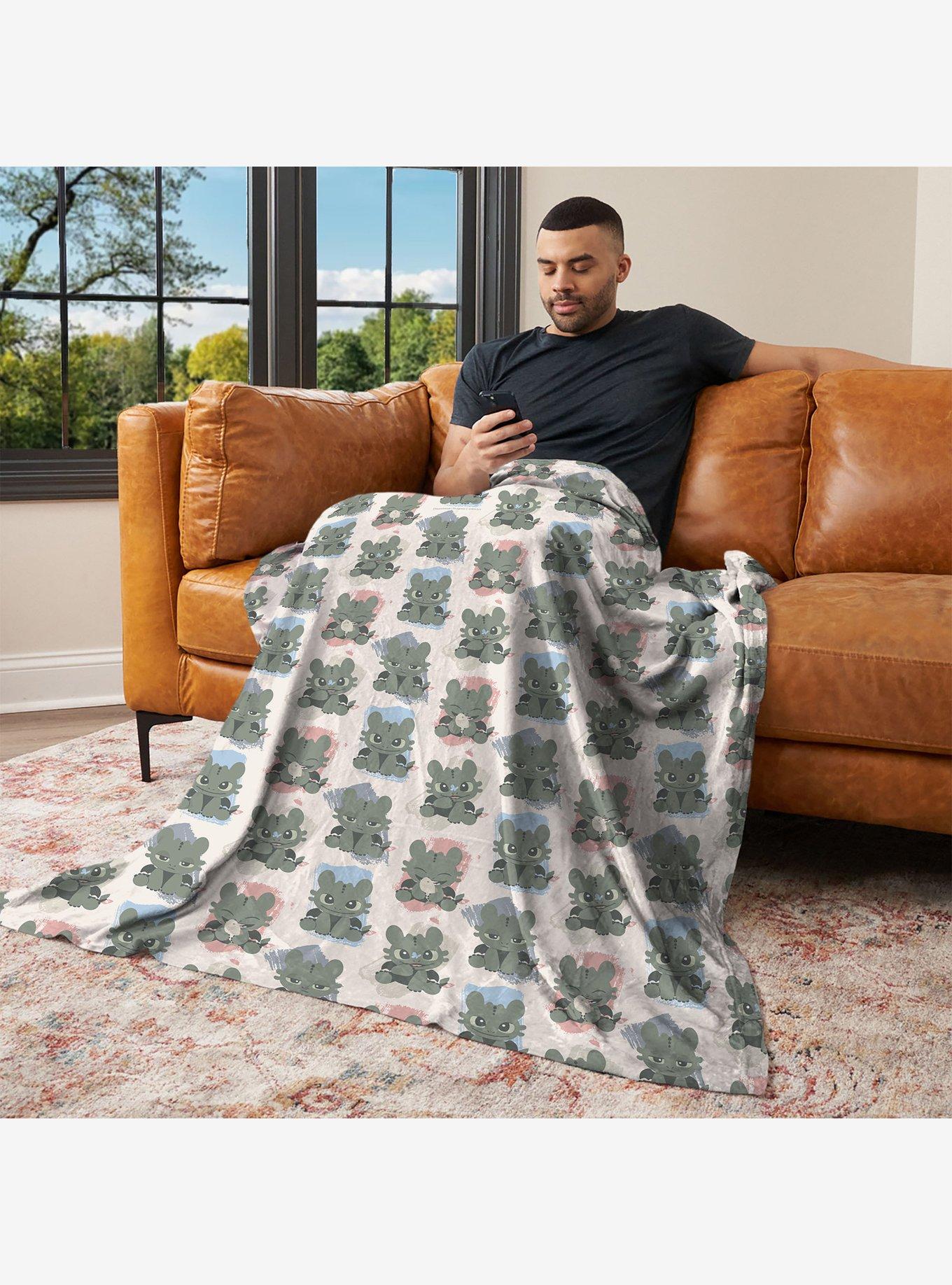 How to Train Your Dragon Many Emotions 60x80" Silk Touch Throw Blanket, , alternate