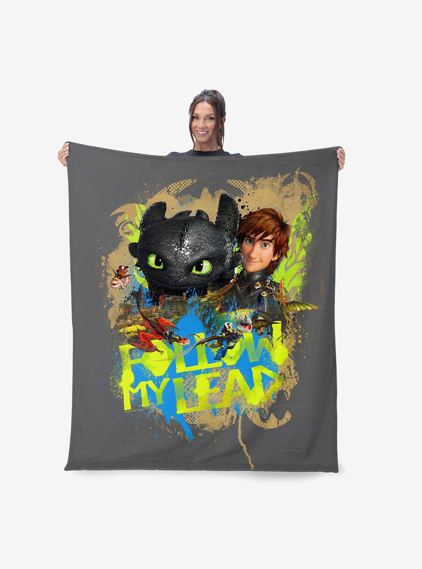 How to Train Your Dragon Follow My Lead 60x80" Silk Touch Throw Blanket, , hi-res