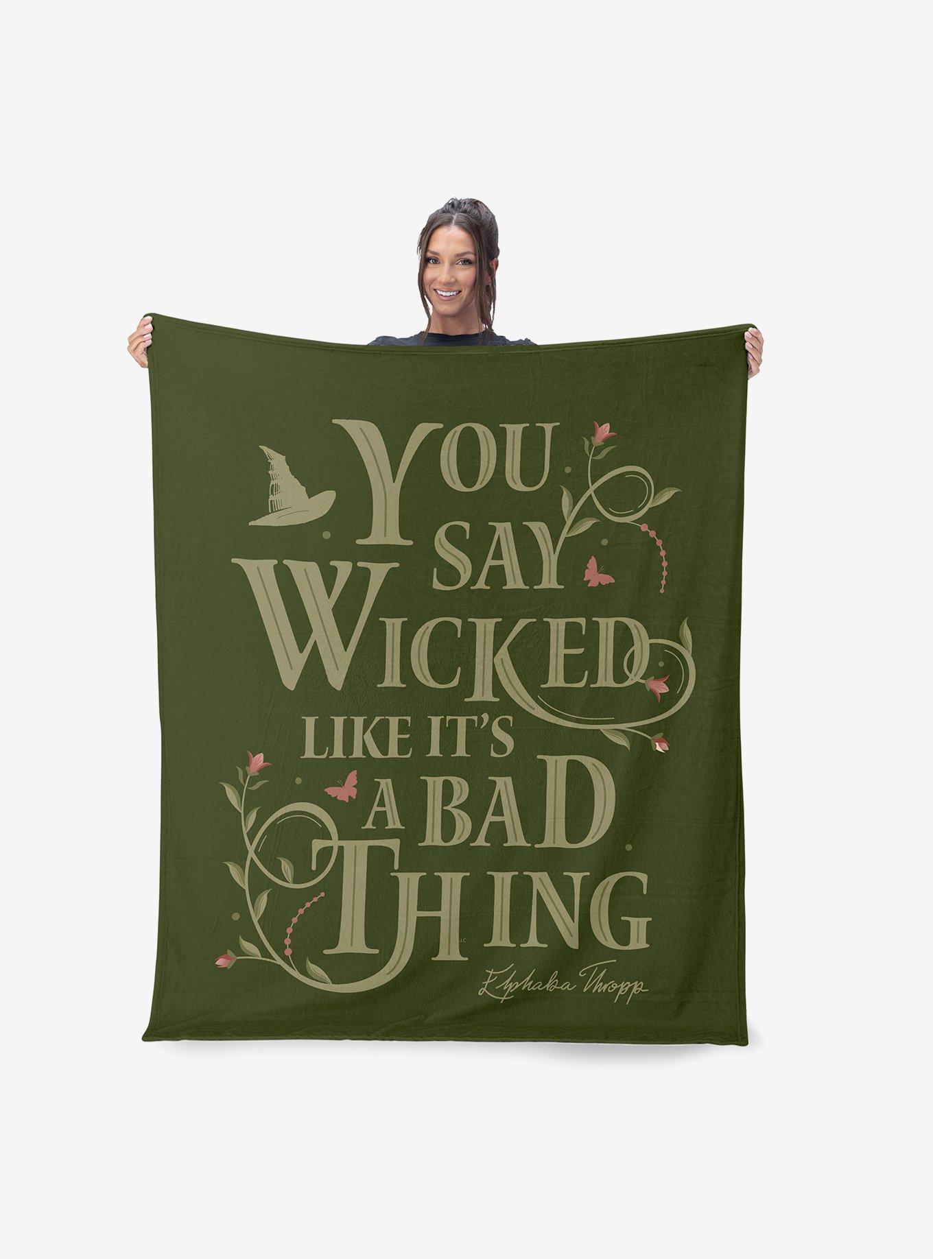Wicked Say Wicked 60x80" Silk Touch Throw Blanket, , hi-res