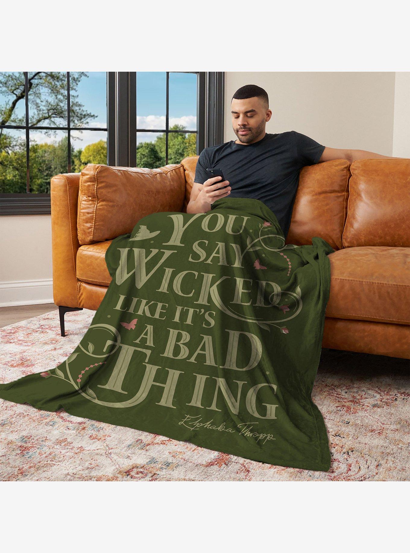 Wicked Say Wicked 60x80" Silk Touch Throw Blanket, , alternate