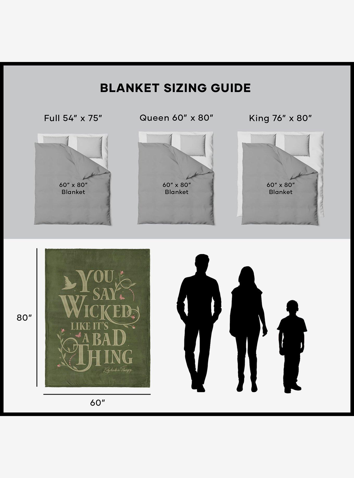 Wicked Say Wicked 60x80" Silk Touch Throw Blanket, , alternate