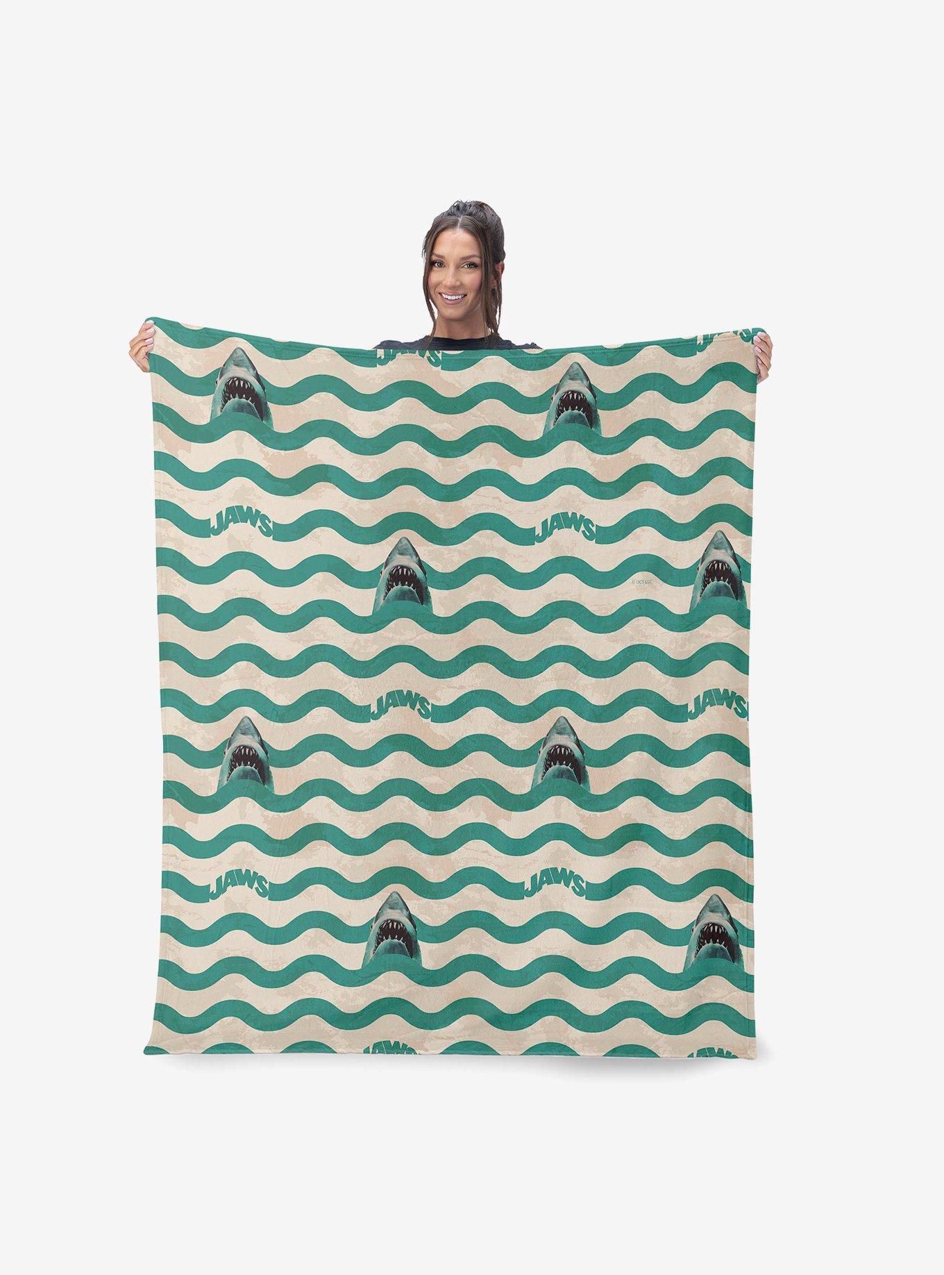 Jaws Psychedelic Sea 60x80" Silk Touch Throw Blanket, , hi-res