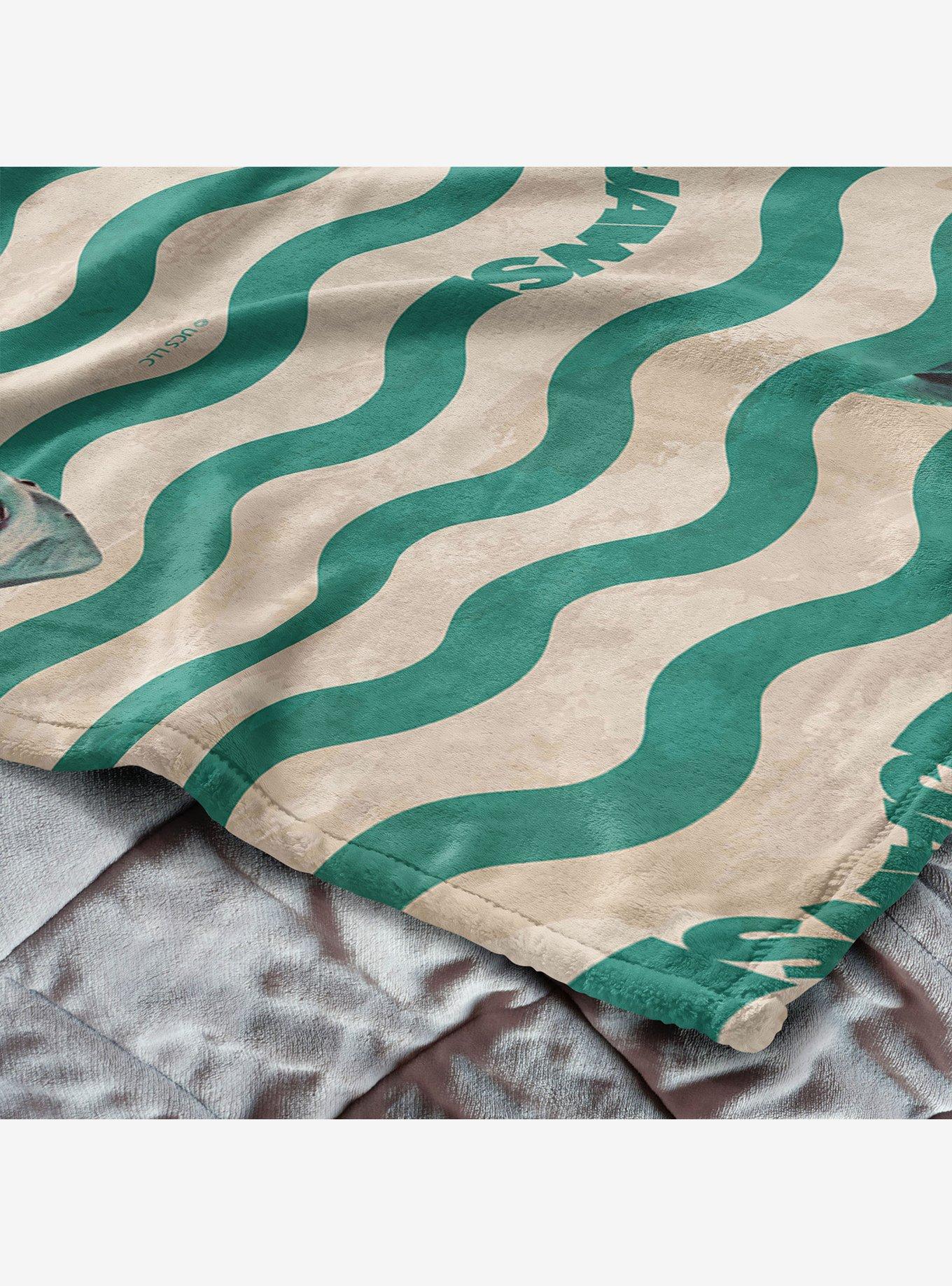Jaws Psychedelic Sea 60x80" Silk Touch Throw Blanket, , alternate