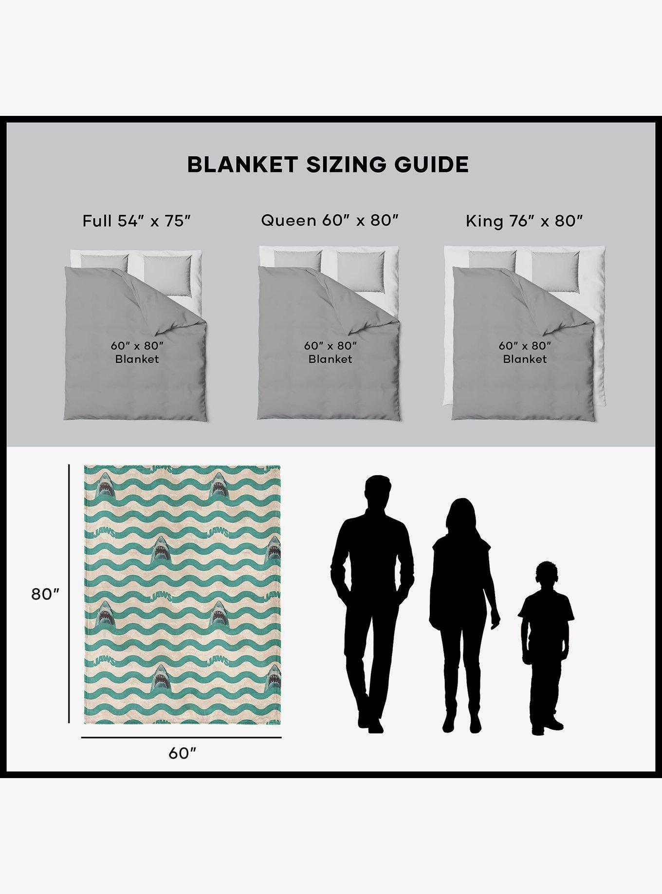 Jaws Psychedelic Sea 60x80" Silk Touch Throw Blanket, , alternate
