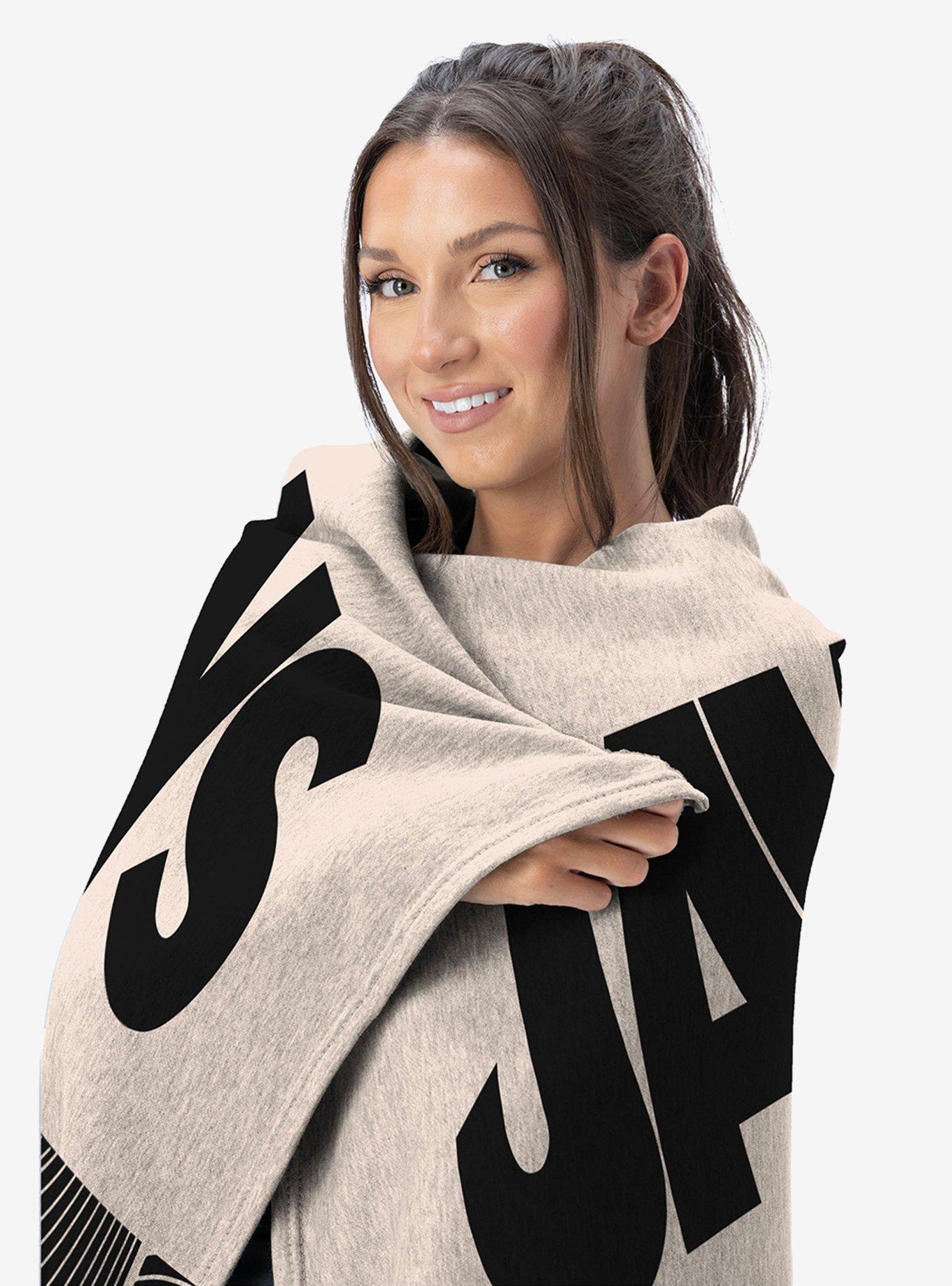 Jaws Duotone Poster 60x80" Silk Touch Throw Blanket, , alternate