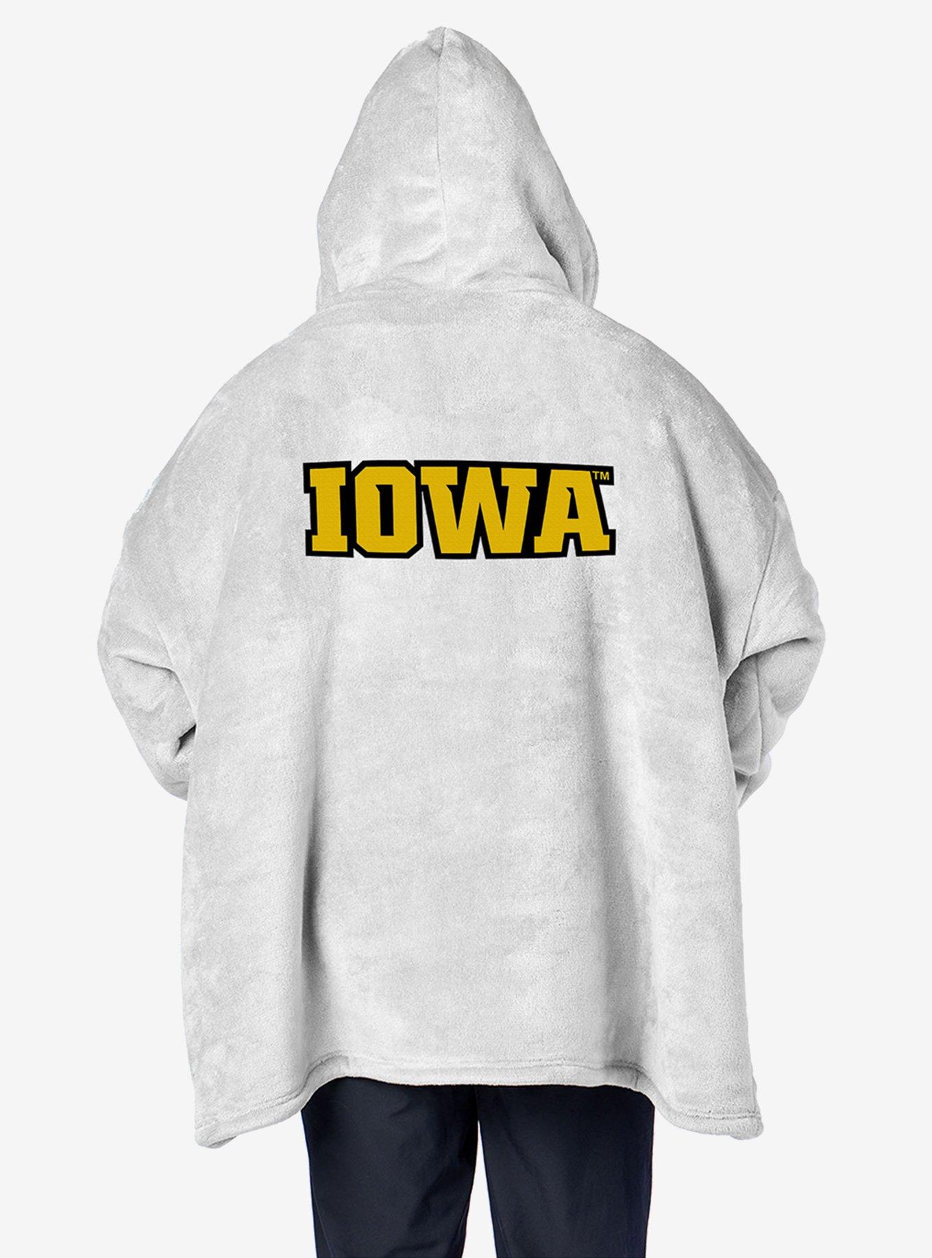 NCAA Iowa Hawkeyes Heather Grey Pullover Hoodie, , hi-res