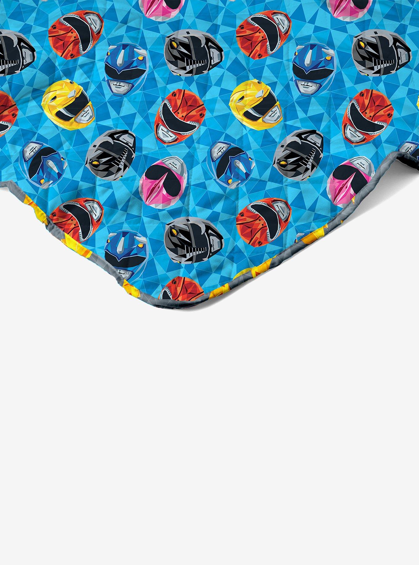 Mighty Morphin Power Rangers Geo Power Twin Quilted Blanket, , alternate