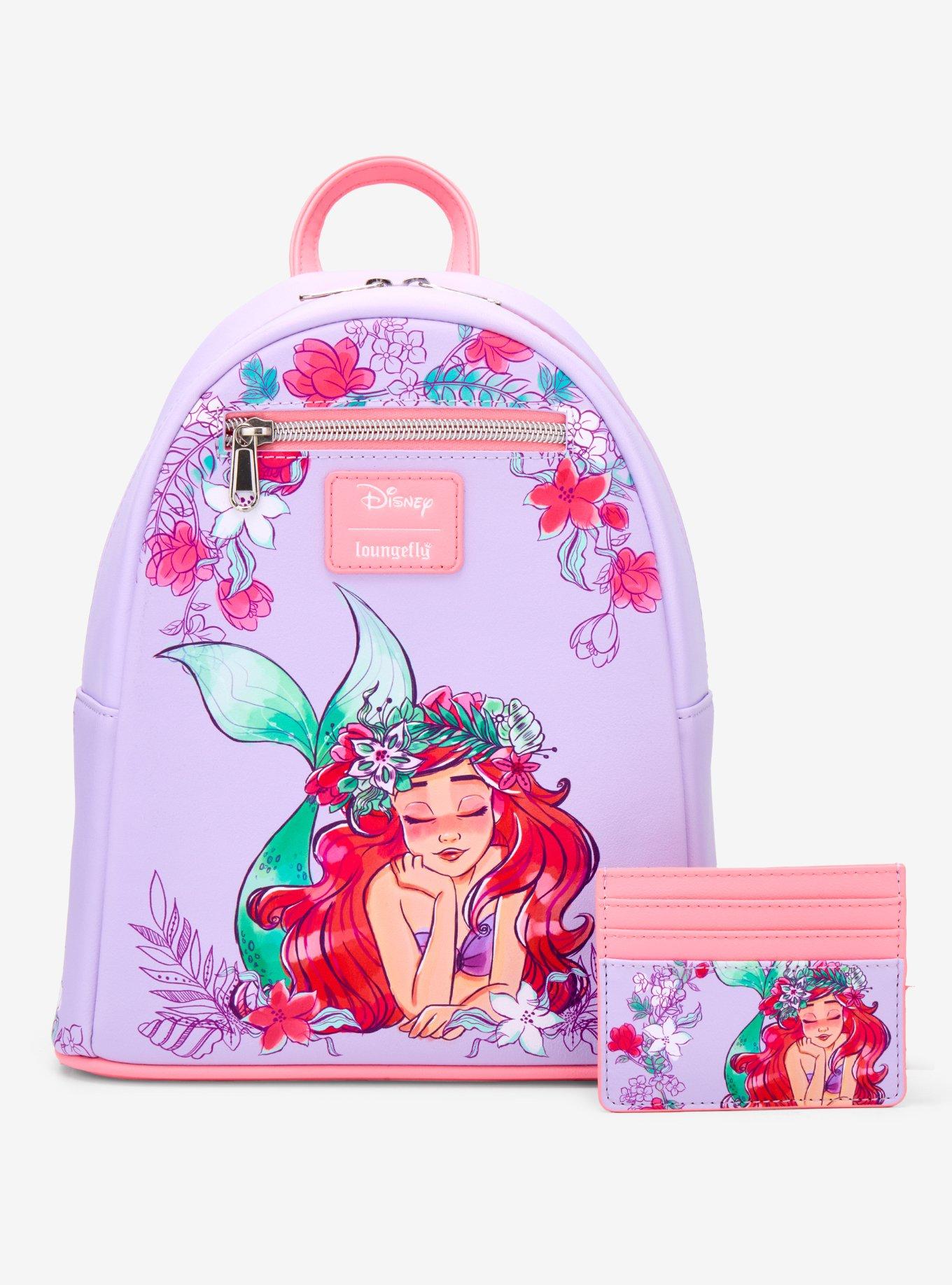 Loungefly Disney The Little Mermaid Floral Dream Mini Backpack, , alternate