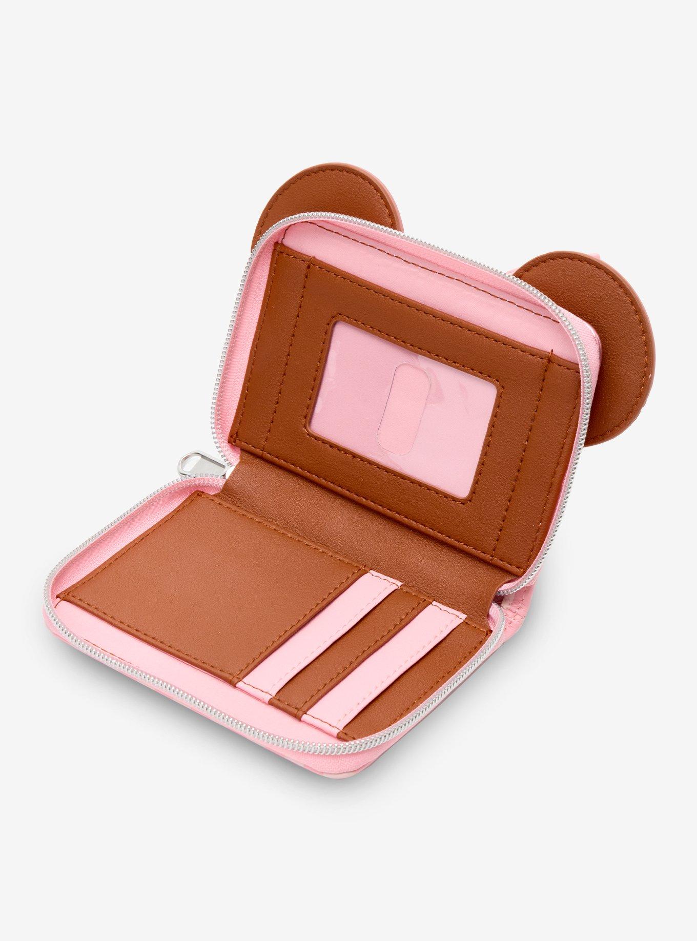 Loungefly Disney Minnie Mouse Strawberry Chocolate Cupcake Mini Zipper Wallet, , alternate