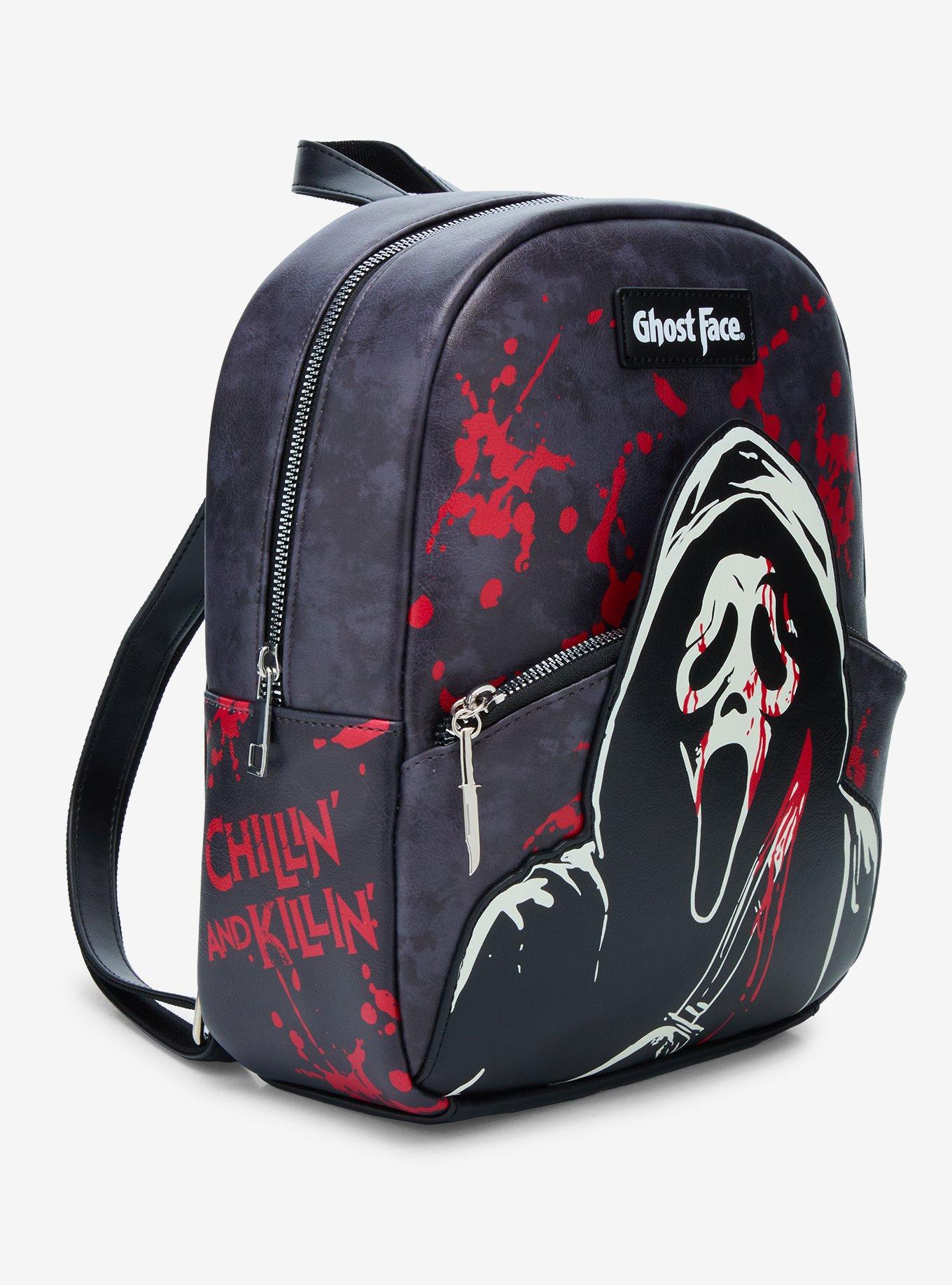 Ghost Face Blood Splatter Mini Backpack, , hi-res