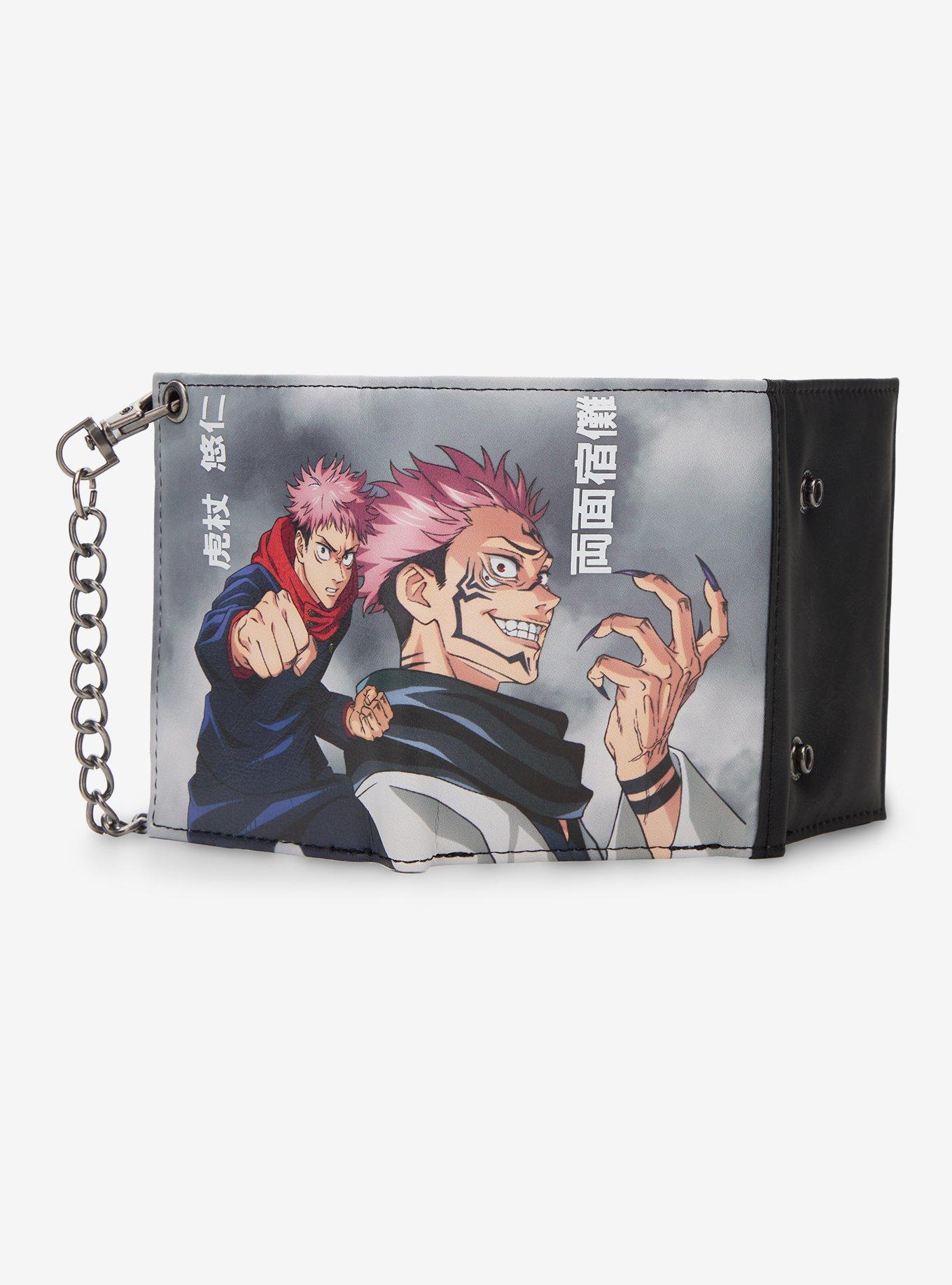 Jujutsu Kaisen Yuji & Sukuna Trifold Chain Wallet, , hi-res