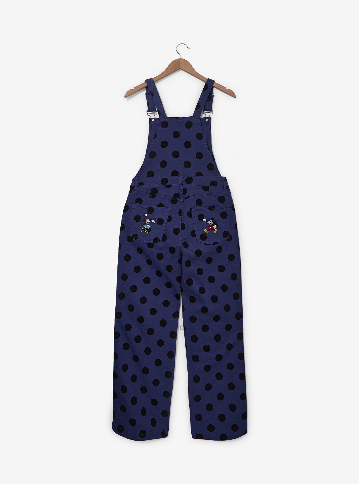 Disney Mickey Mouse & Minnie Mouse Polka Dot Overalls, , hi-res