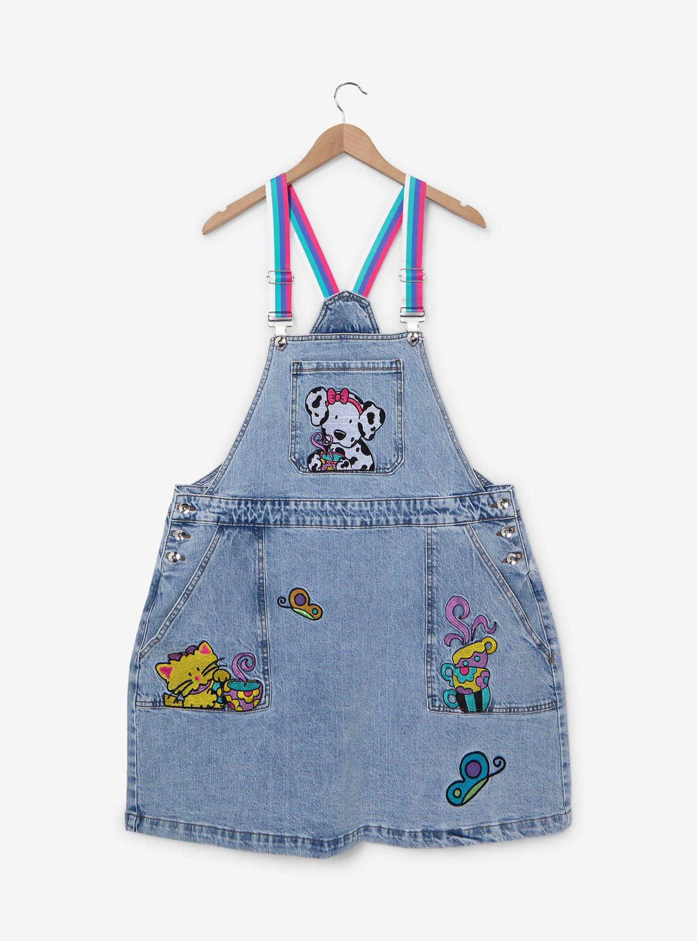 Spottie Dottie Butterfly Denim Skirtall Plus Size, , hi-res