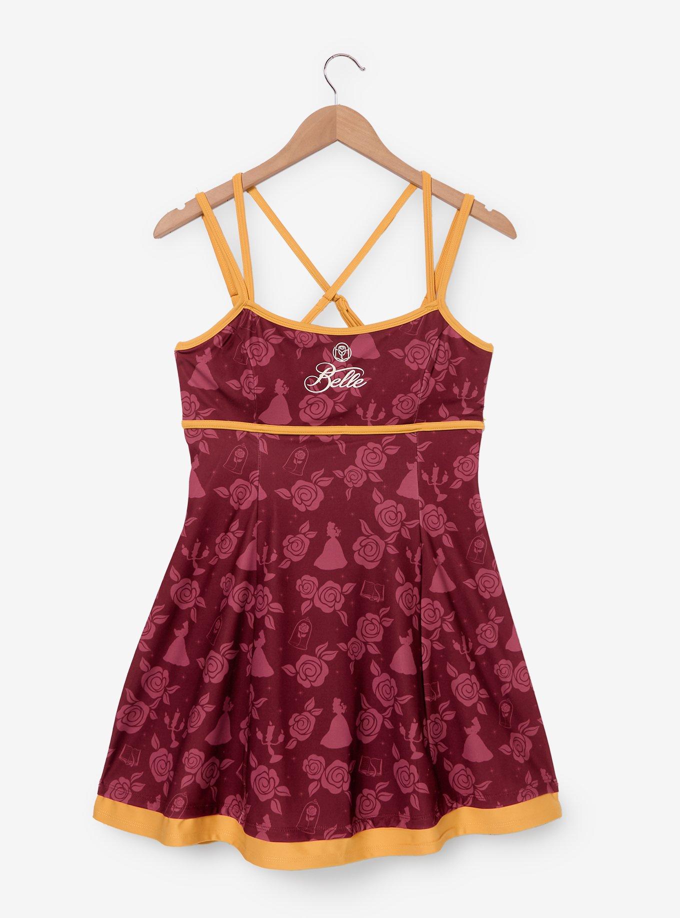 Disney Beauty And The Beast Belle Roses Athletic Dress Plus Size, , hi-res