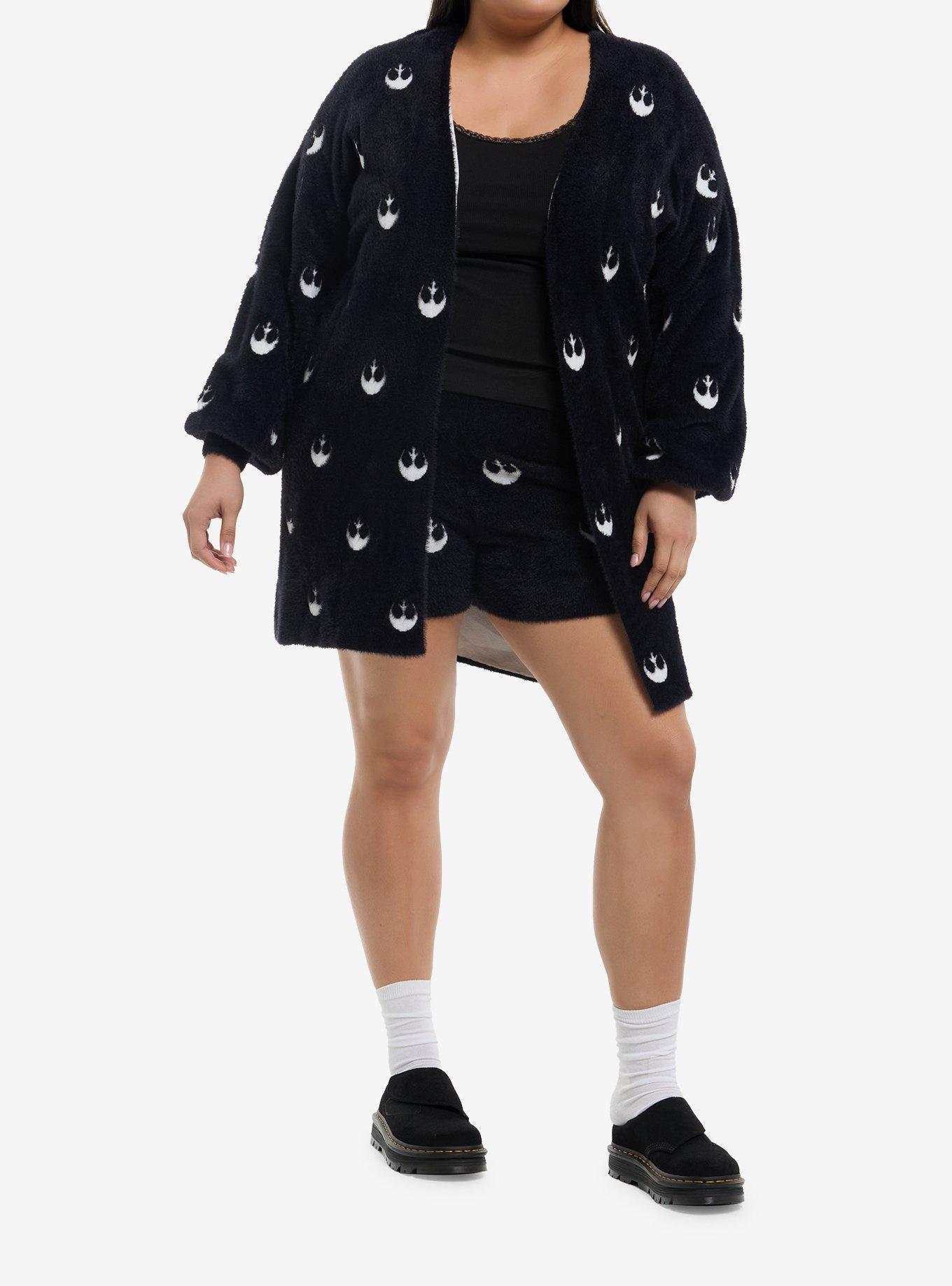Her Universe Star Wars Rebel Symbol Cozy Cardigan Plus Size Her Universe Exclusive, , hi-res
