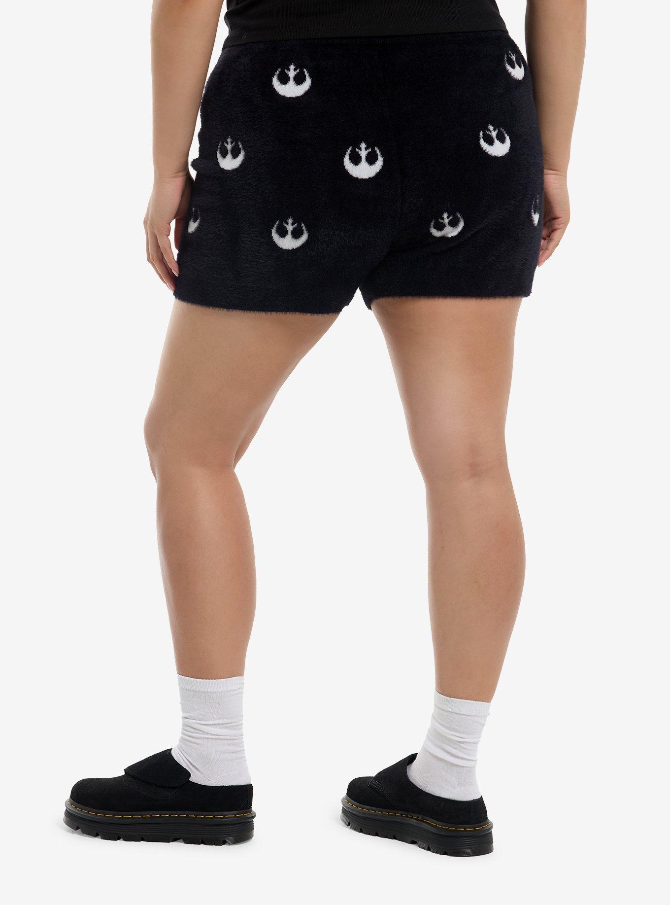 Her Universe Star Wars Rebel Symbol Cozy Lounge Shorts Plus Size Her Universe Exclusive, , hi-res