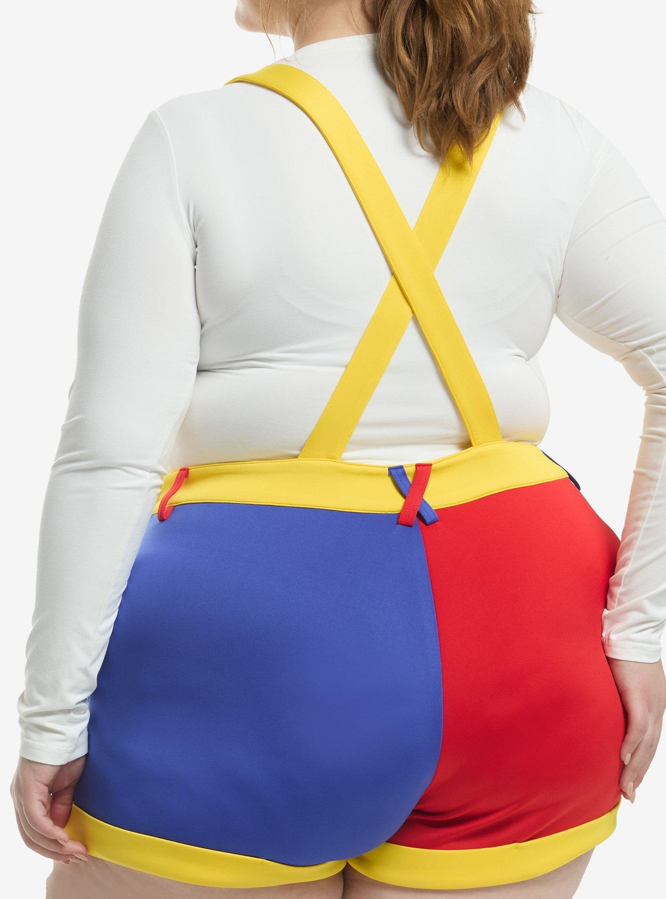 The Amazing Digital Circus Pomni Scuba Shortalls Plus Size, MULTI, alternate