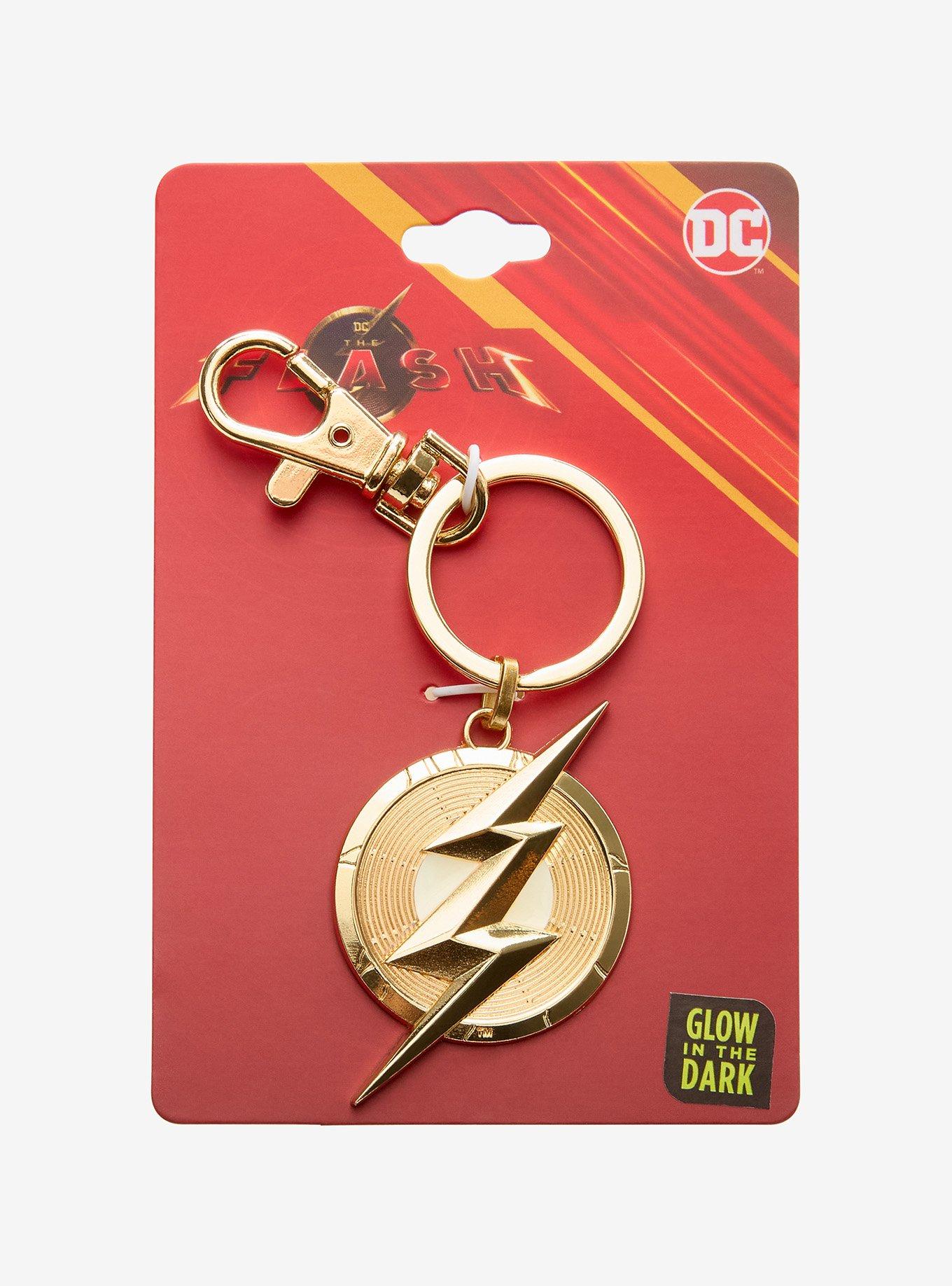 DC Comics The Flash Logo Glow-In-The-Dark Key Chain, , hi-res