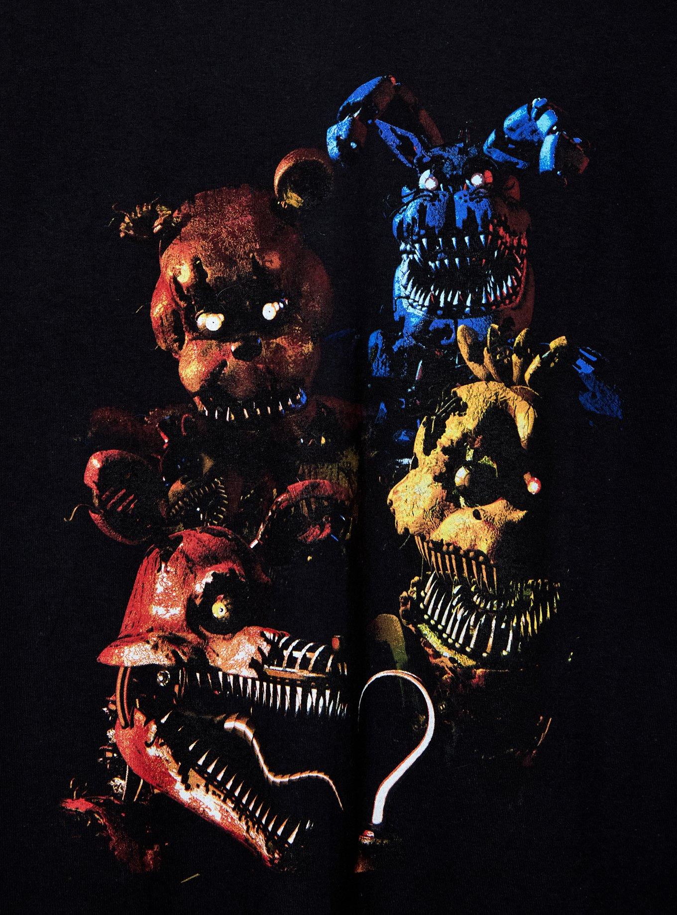 Five Nights at Freddy's Animatronics Group Portrait T-Shirt - BoxLunch Exclusive