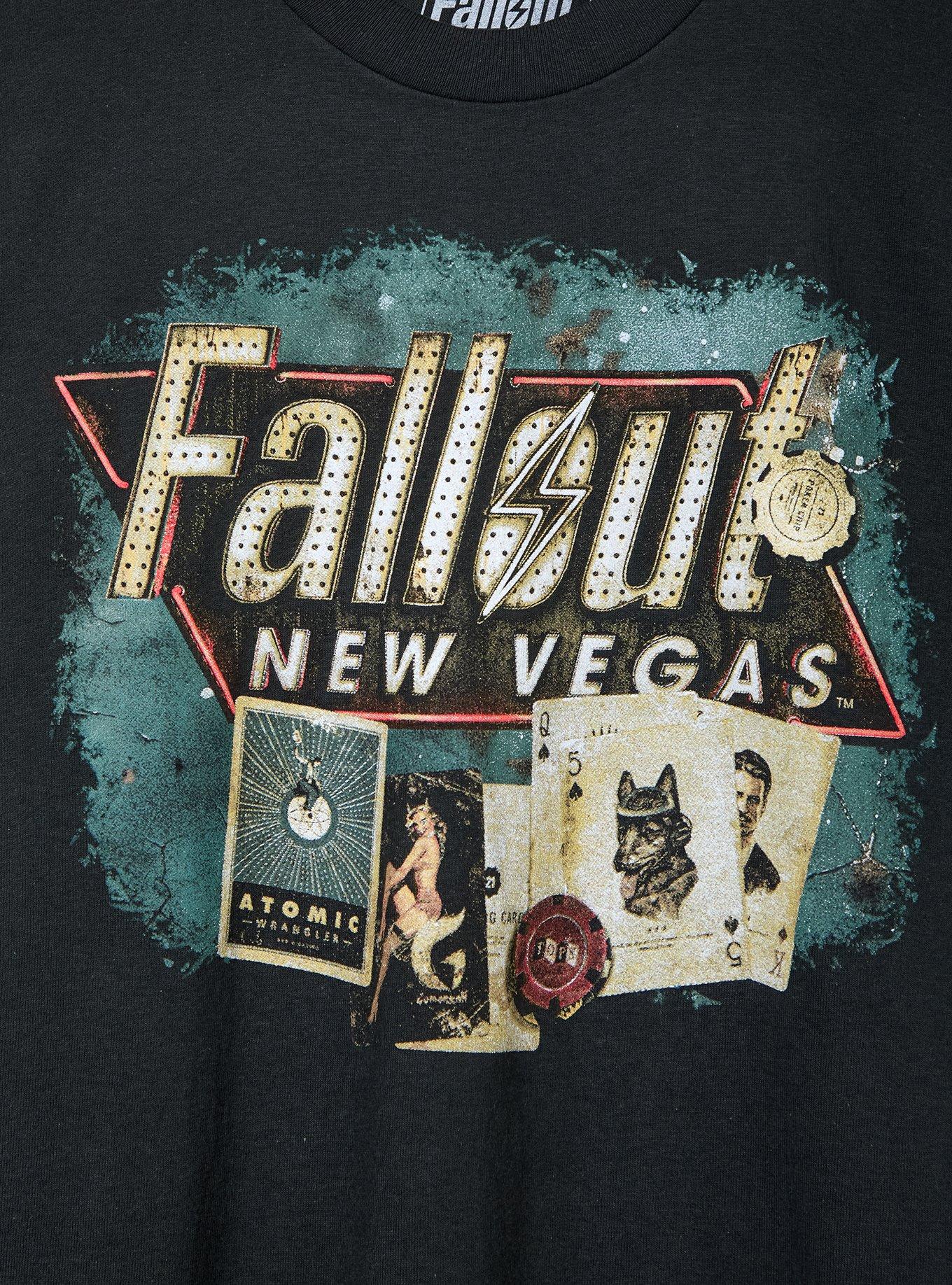 Fallout New Vegas Sign T-Shirt - BoxLunch Exclusive, BLACK, alternate