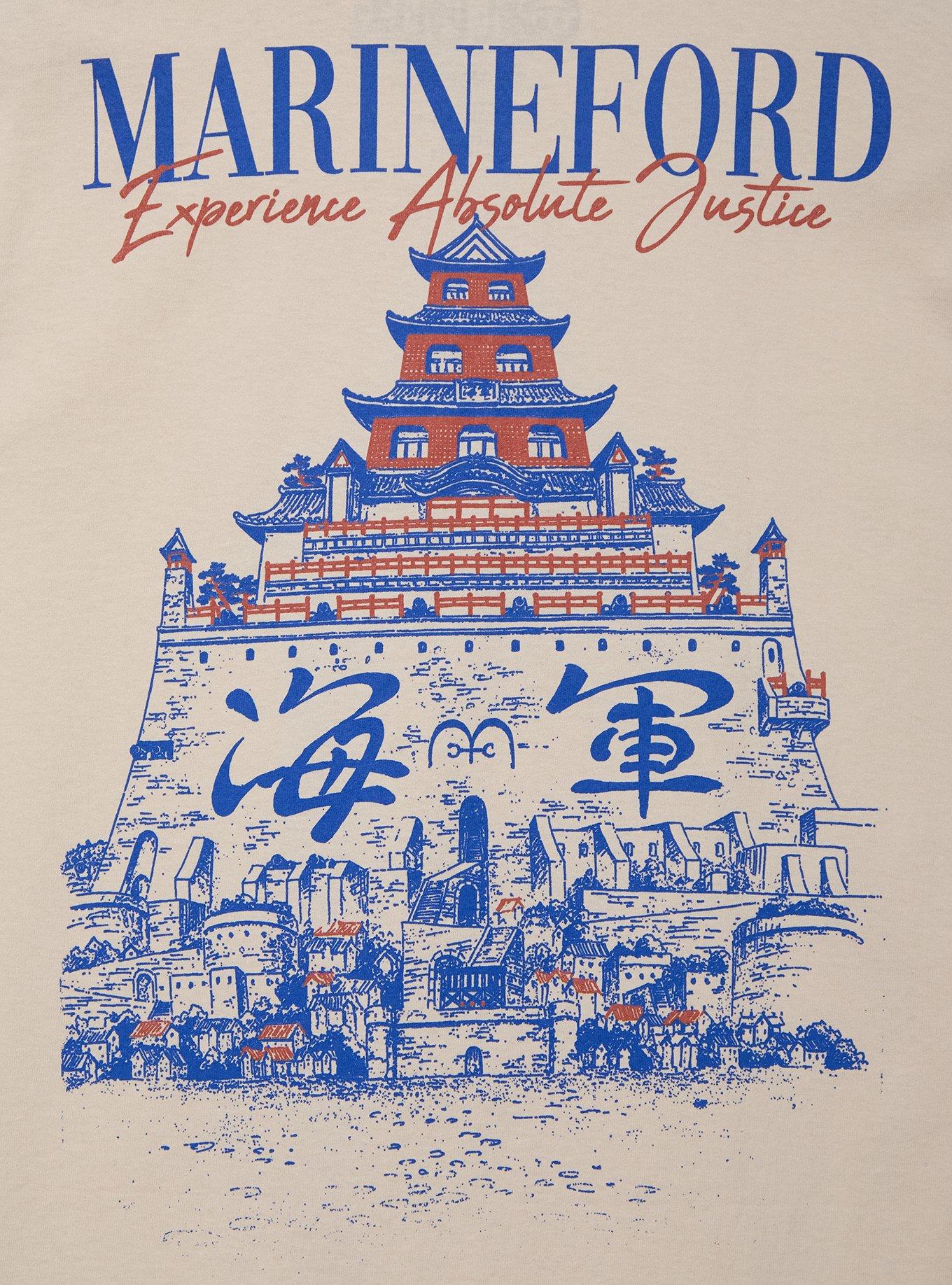 One Piece Marineford T-Shirt &mdash; BoxLunch Exclusive, BEIGE, alternate
