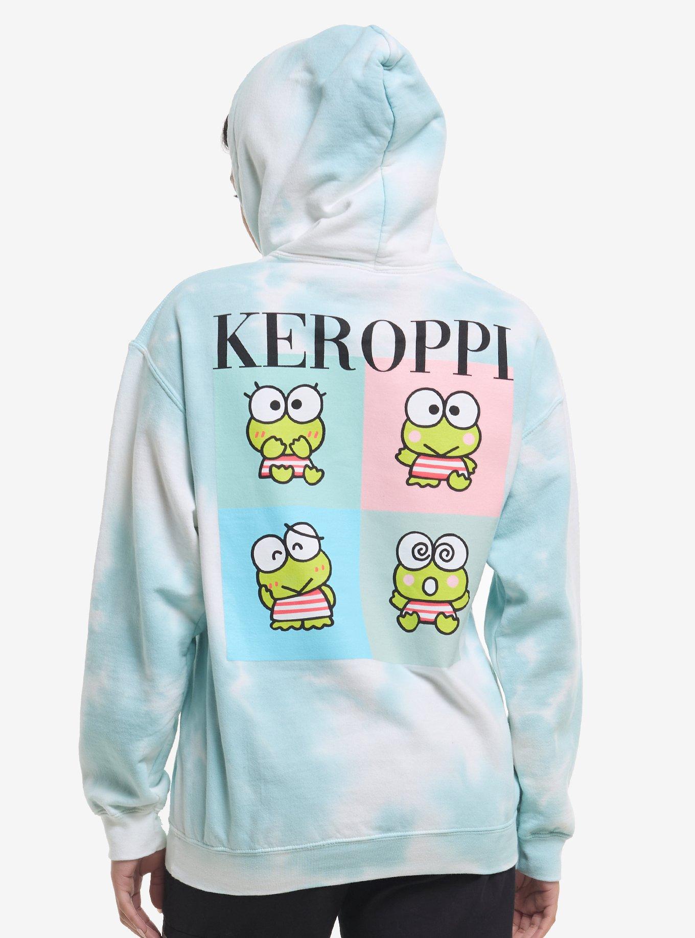 Keroppi Grid Tie-Dye Hoodie, , hi-res