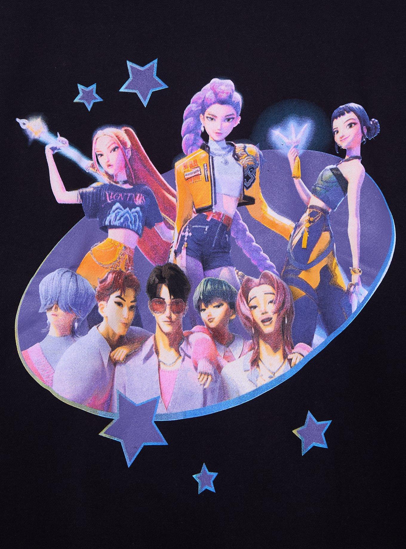 KPop Demon Hunters HUNTR/X & Saja Boys Women's Crewneck - BoxLunch Exclusive, , hi-res