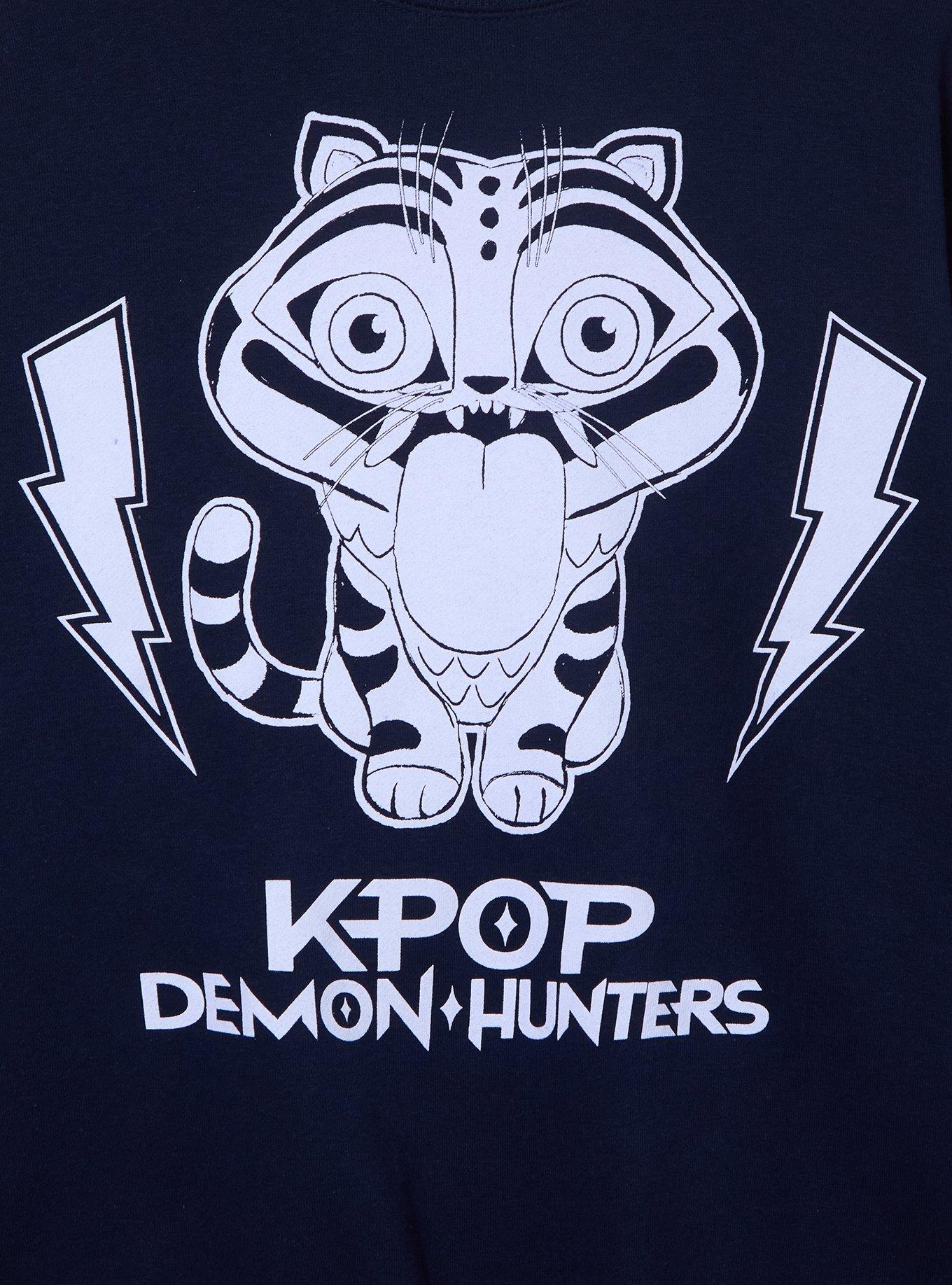 KPop Demon Hunters Derpy Tiger Women's Crewneck - BoxLunch Exclusive, , hi-res