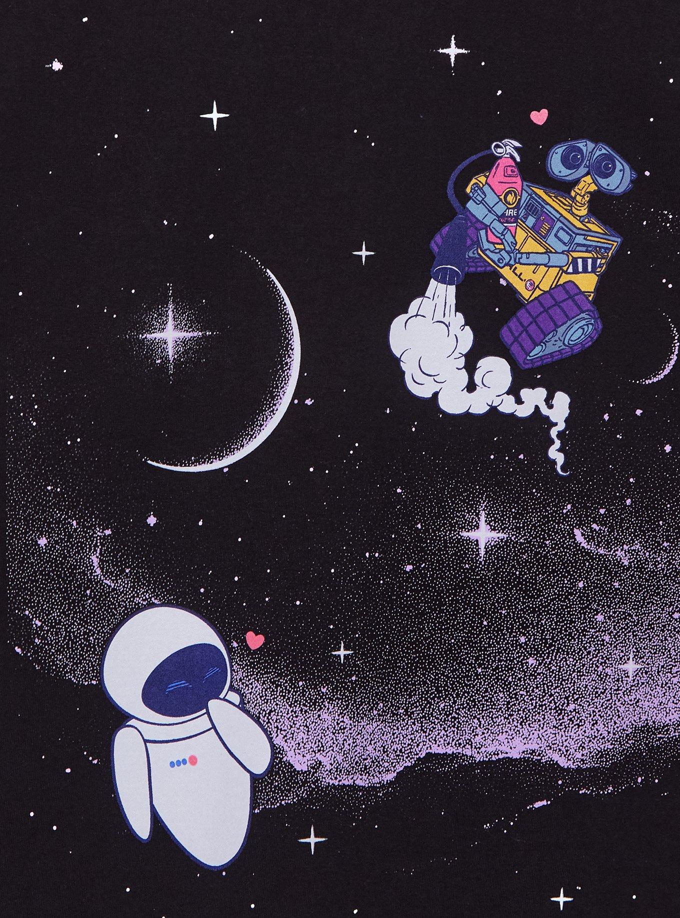 Disney Pixar WALL-E EVE & WALL-E Space Women's T-Shirt - BoxLunch Exclusive, , hi-res