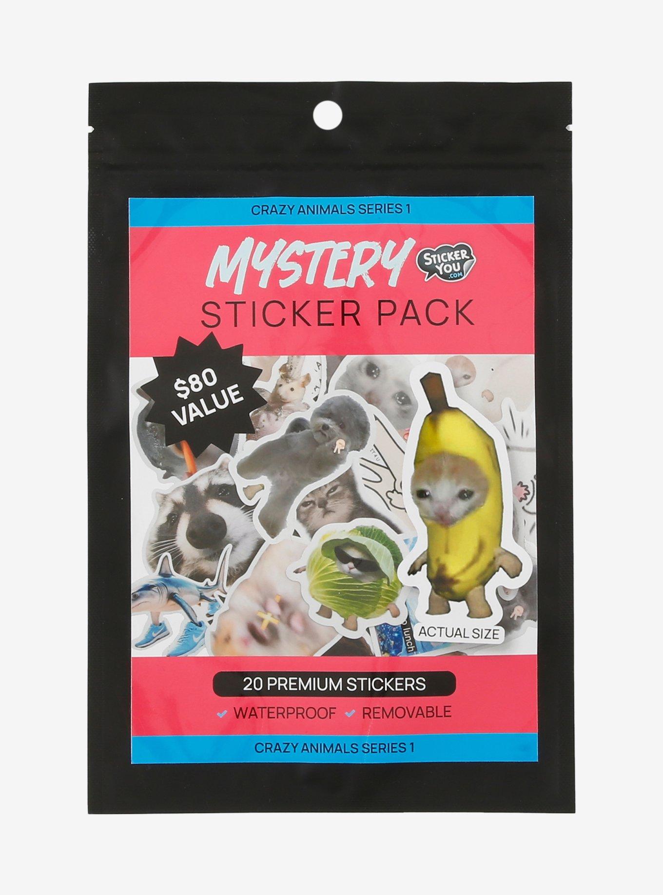 Crazy Animals Series 1 Blind Bag Sticker Set