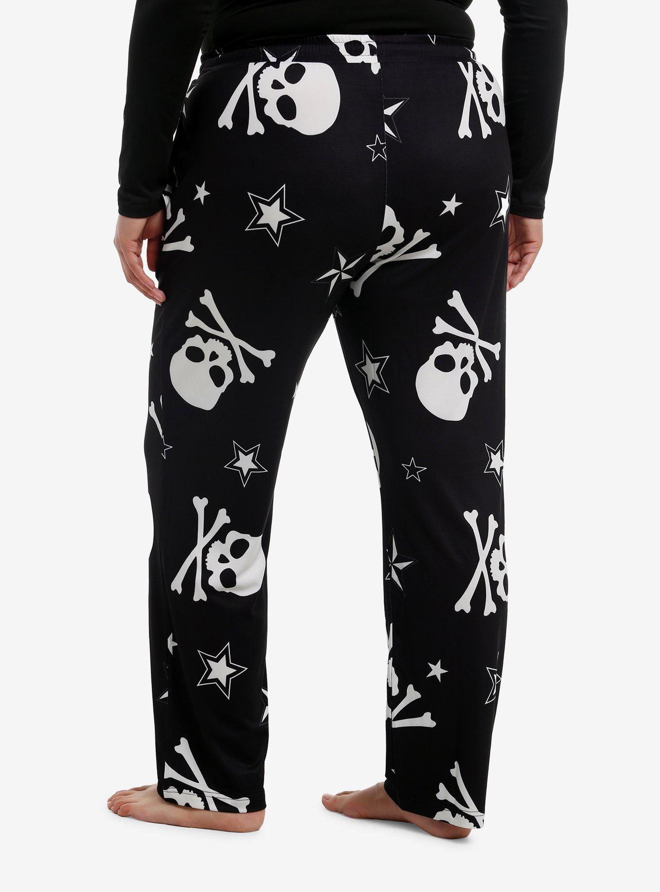 Skulls & Stars Girls Pajama Pants Plus Size, , hi-res
