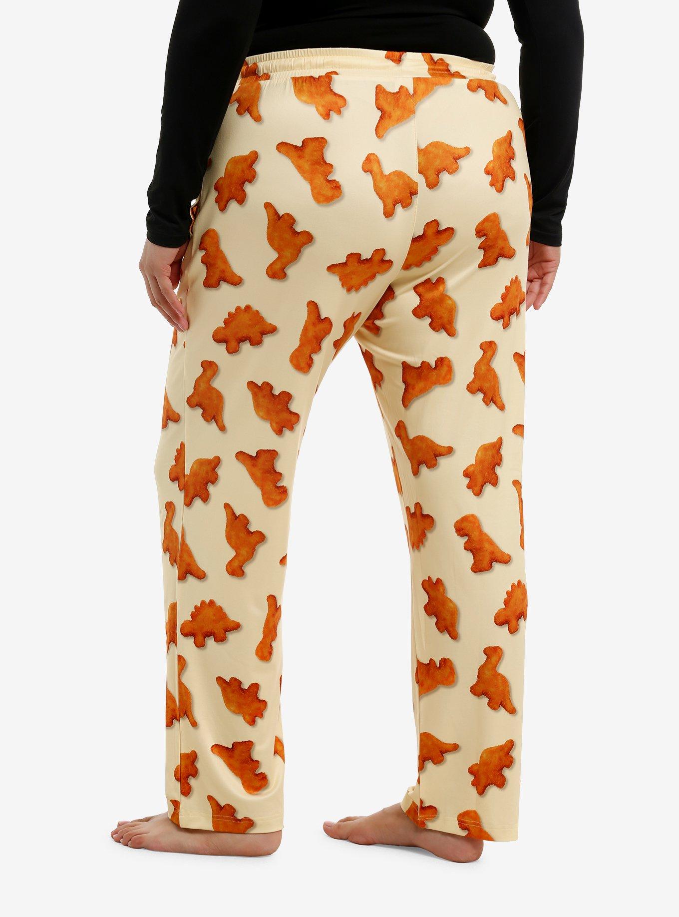 Dino Nugget Girls Pajama Pants Plus Size, , hi-res