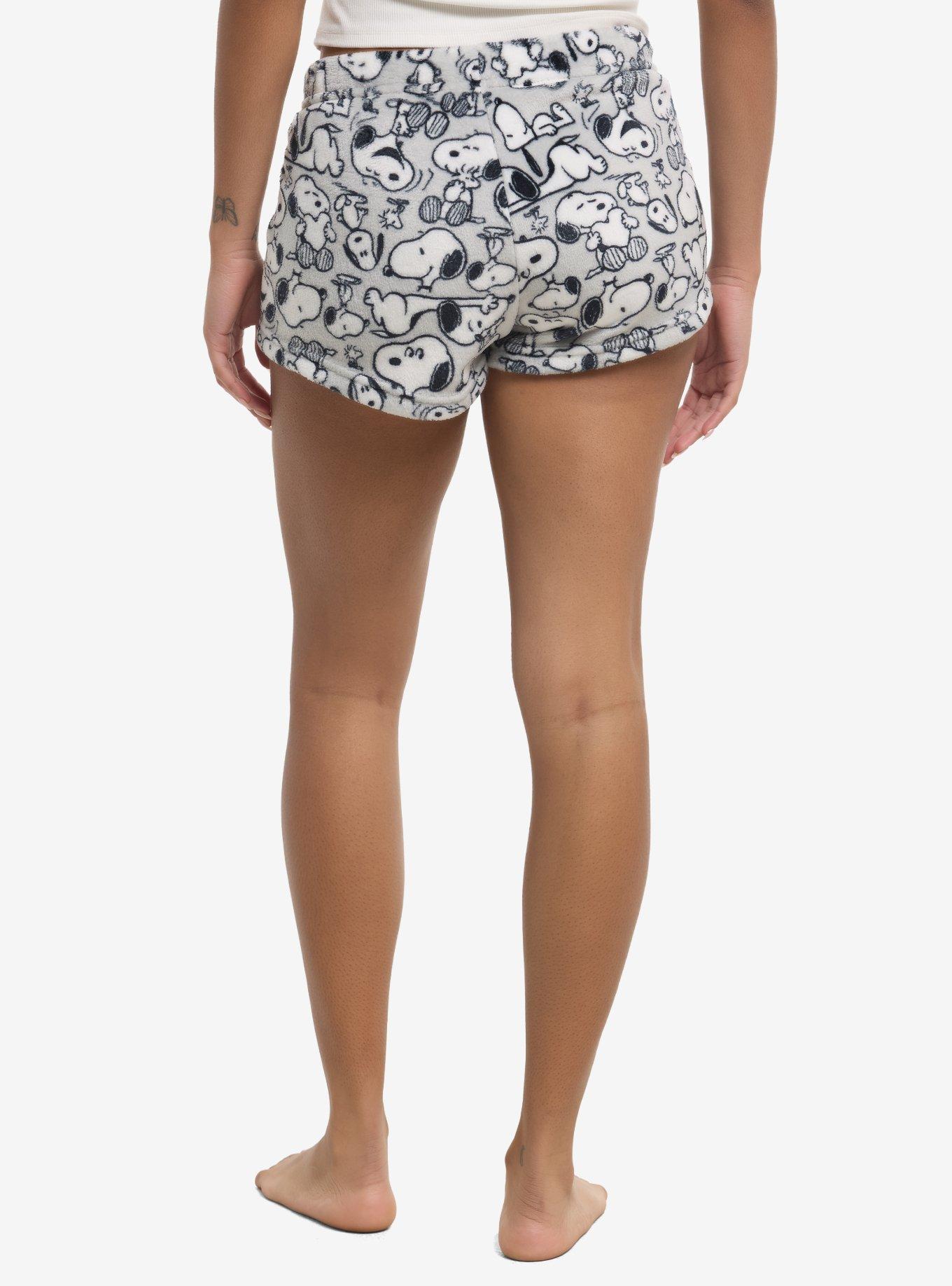 Peanuts Snoopy Plush Girls Lounge Short Set, , hi-res