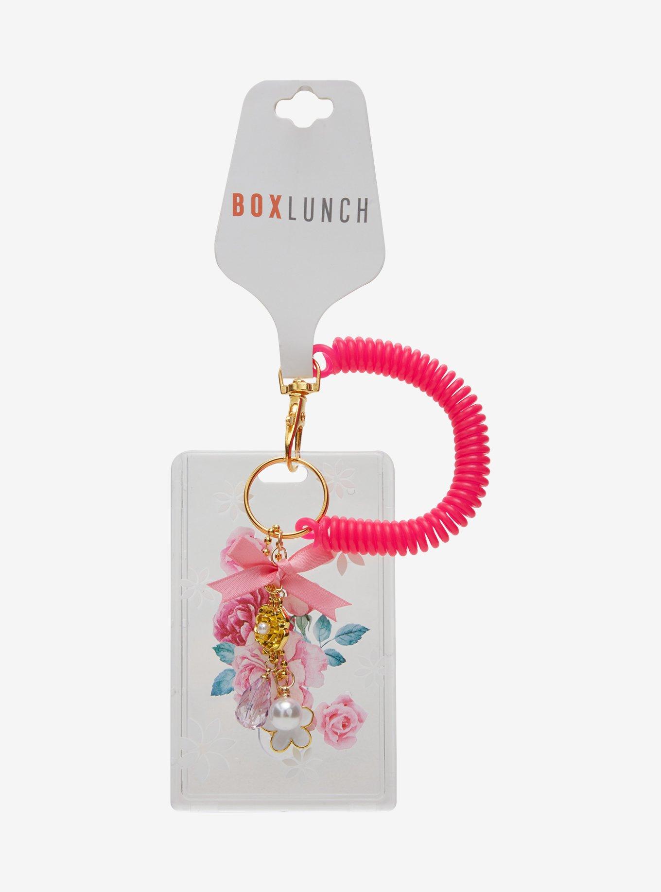 Floral Acrylic ID Sleeve Wristlet, , hi-res