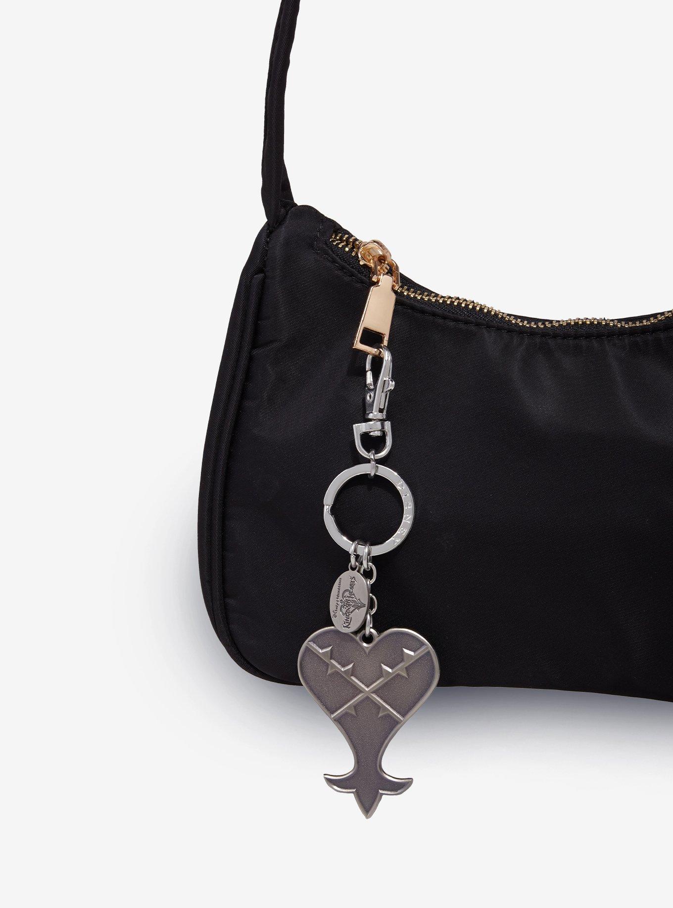 Disney Kingdom Hearts Heartless Symbol Keychain, , hi-res