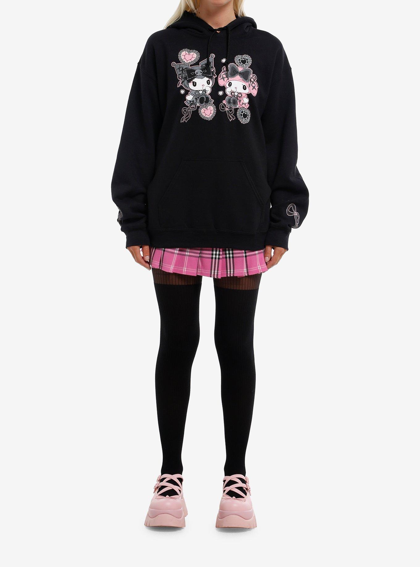 Kuromi & My Melody Lolita Hoodie, MULTI, alternate