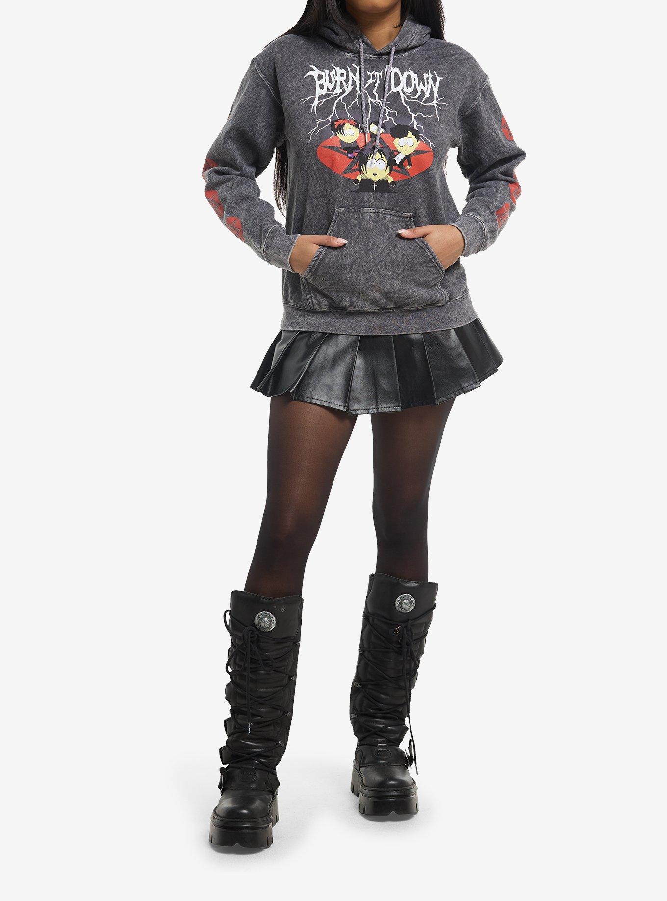 South Park Goth Kids Mineral Wash Hoodie, MULTI, alternate