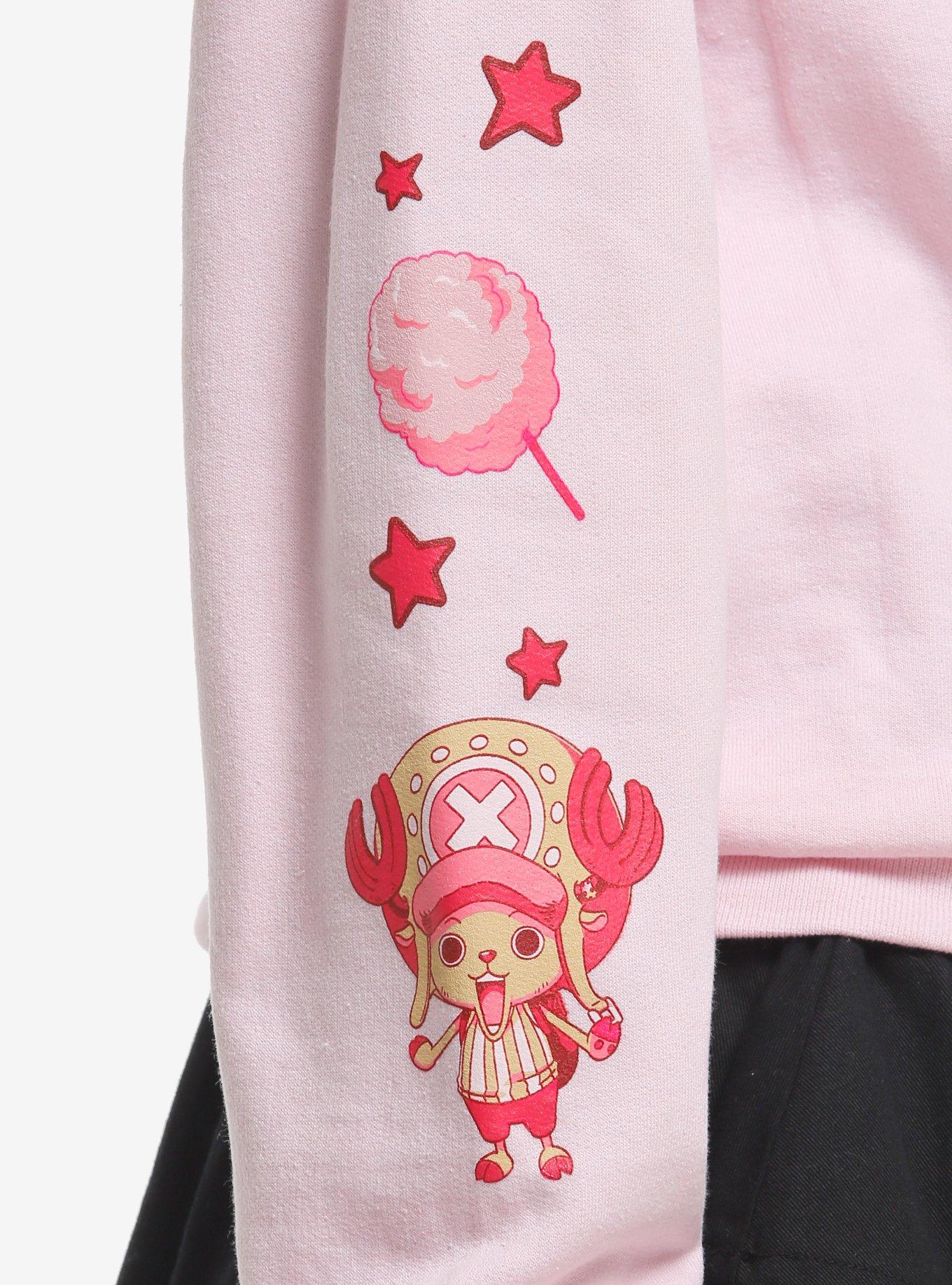One Piece Chopper Cotton Candy Pink Hoodie, MULTI, alternate