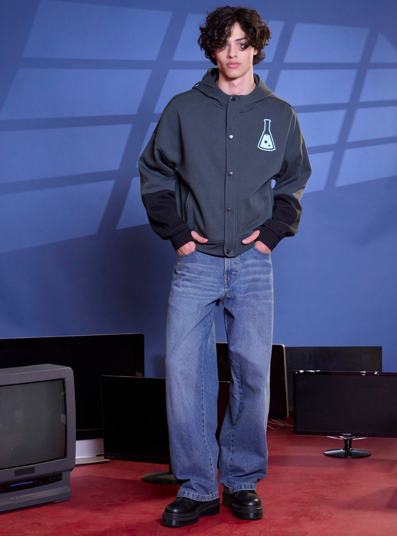 Hazbin Hotel Baxter Hoodie, BLUE, alternate