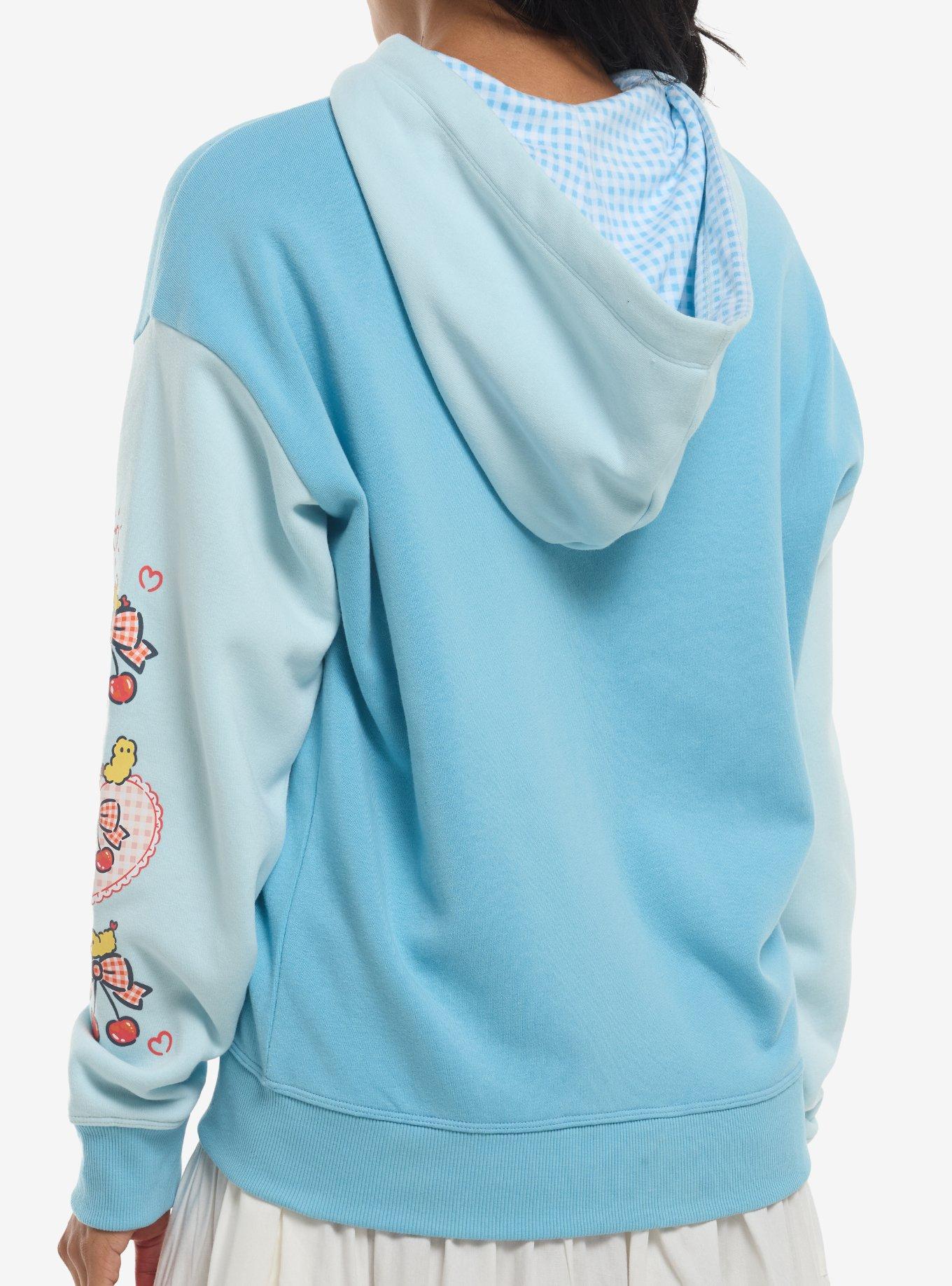 Cogimyun Cherries Blue Girls Hoodie, , hi-res