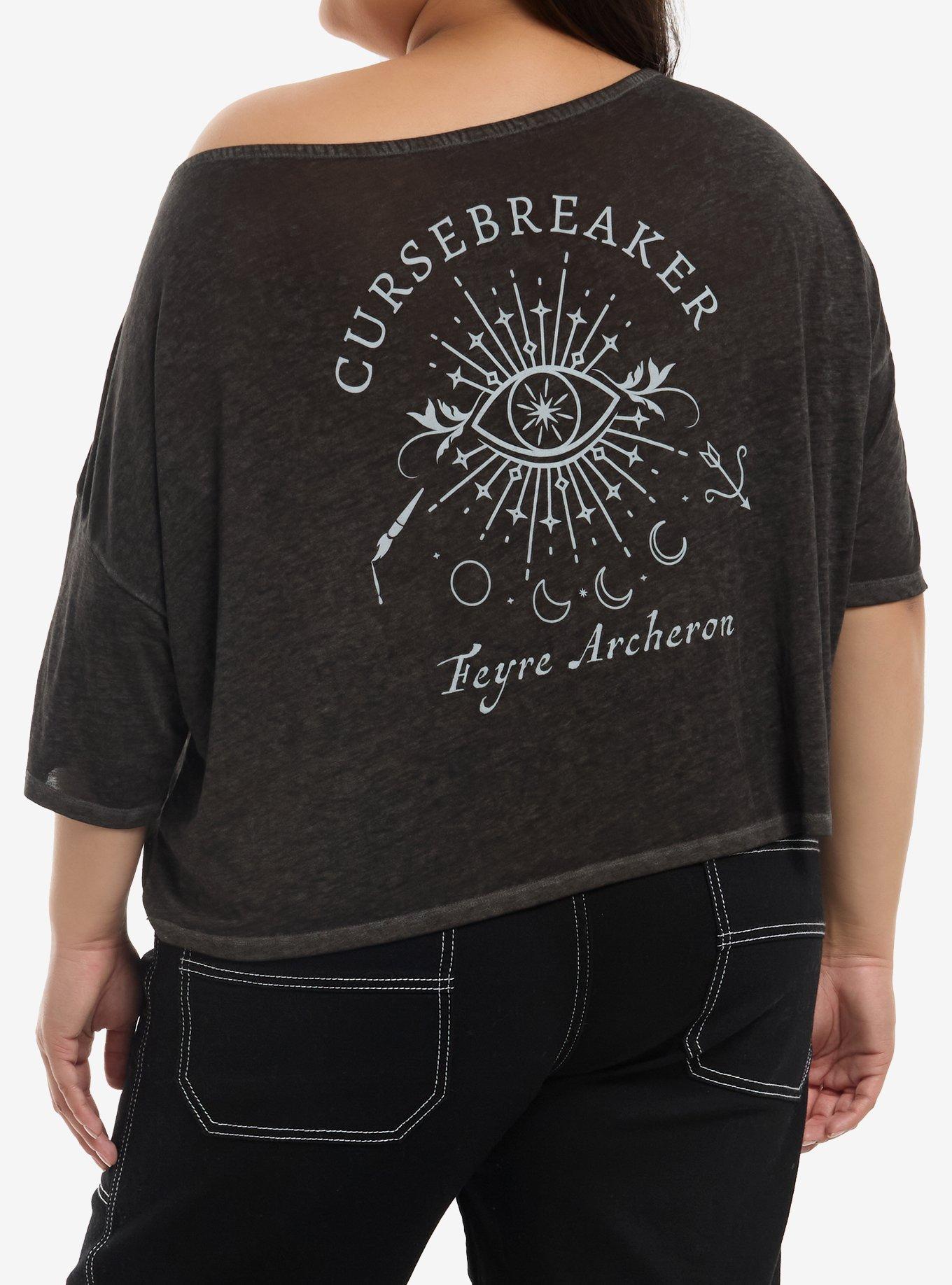 A Court Of Thorns And Roses Feyre Icons Girls Off-Shoulder T-Shirt Plus Size, , hi-res