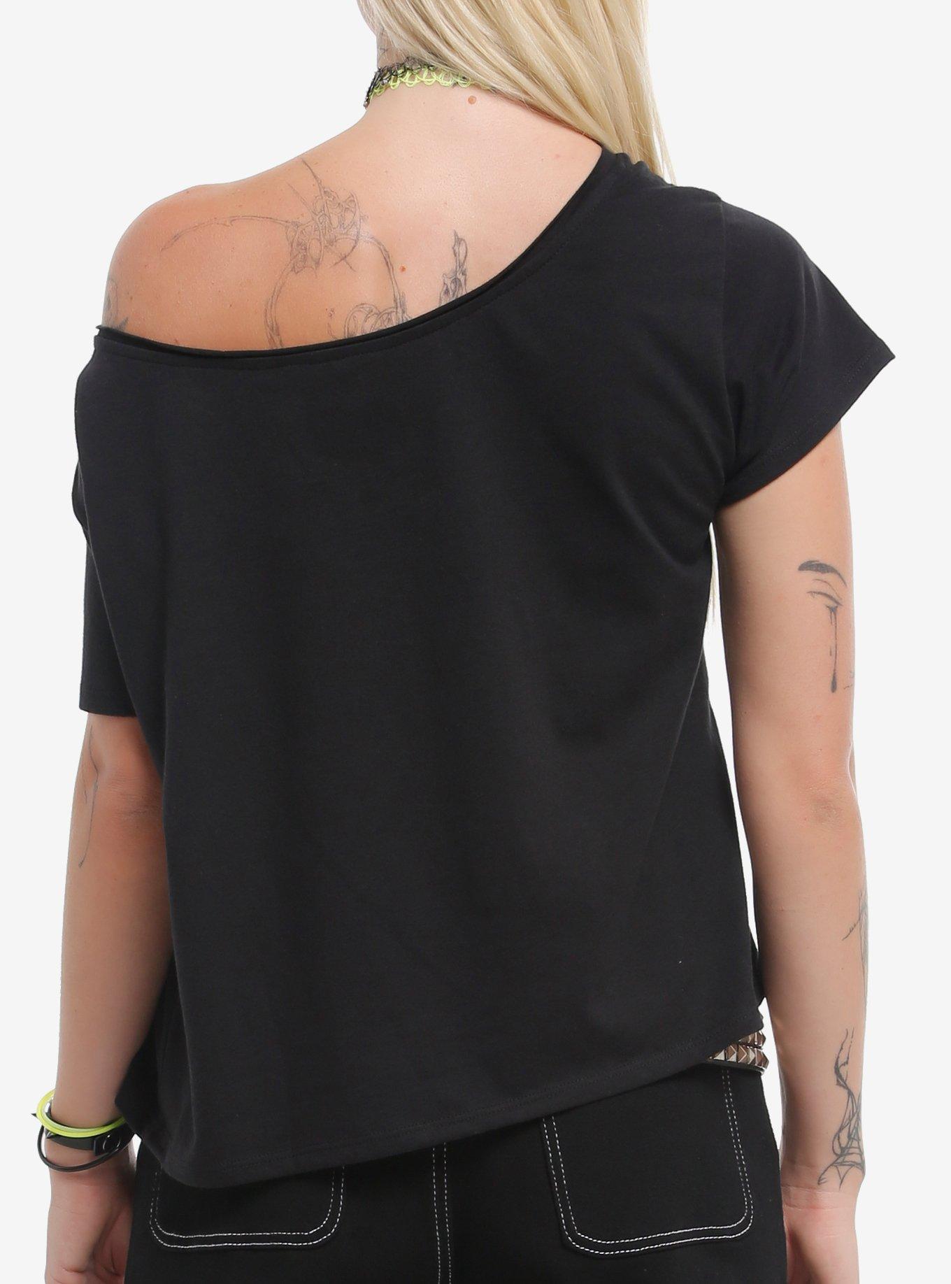 Mountain Dew Lightning Off-Shoulder Girls T-Shirt, , alternate