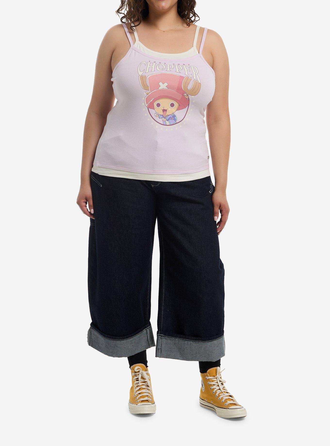 One Piece Chopper Layered Girls Cami Plus Size, , hi-res