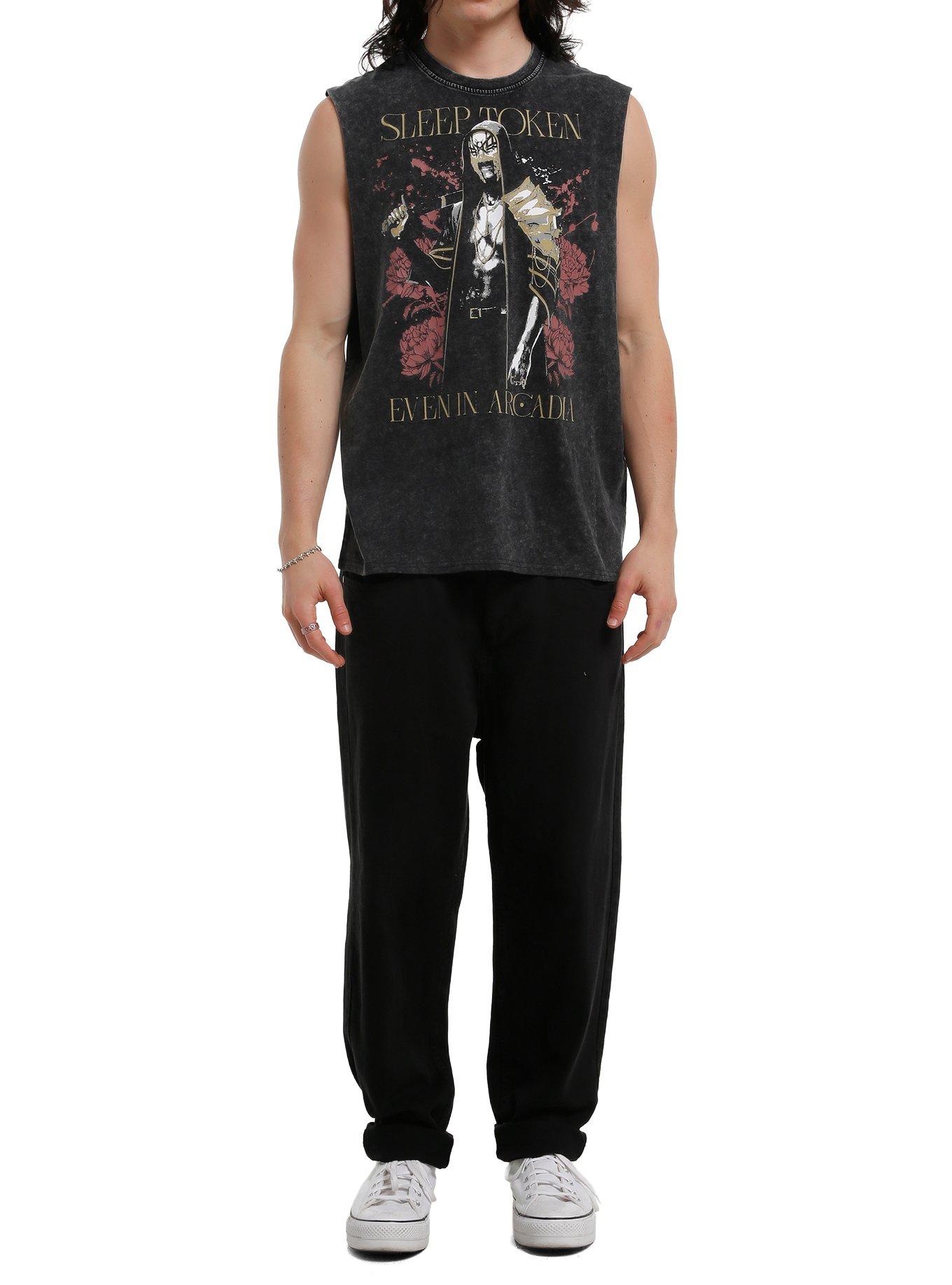 Sleep Token Even In Arcadia Muscle Tank Top, BLACK, alternate