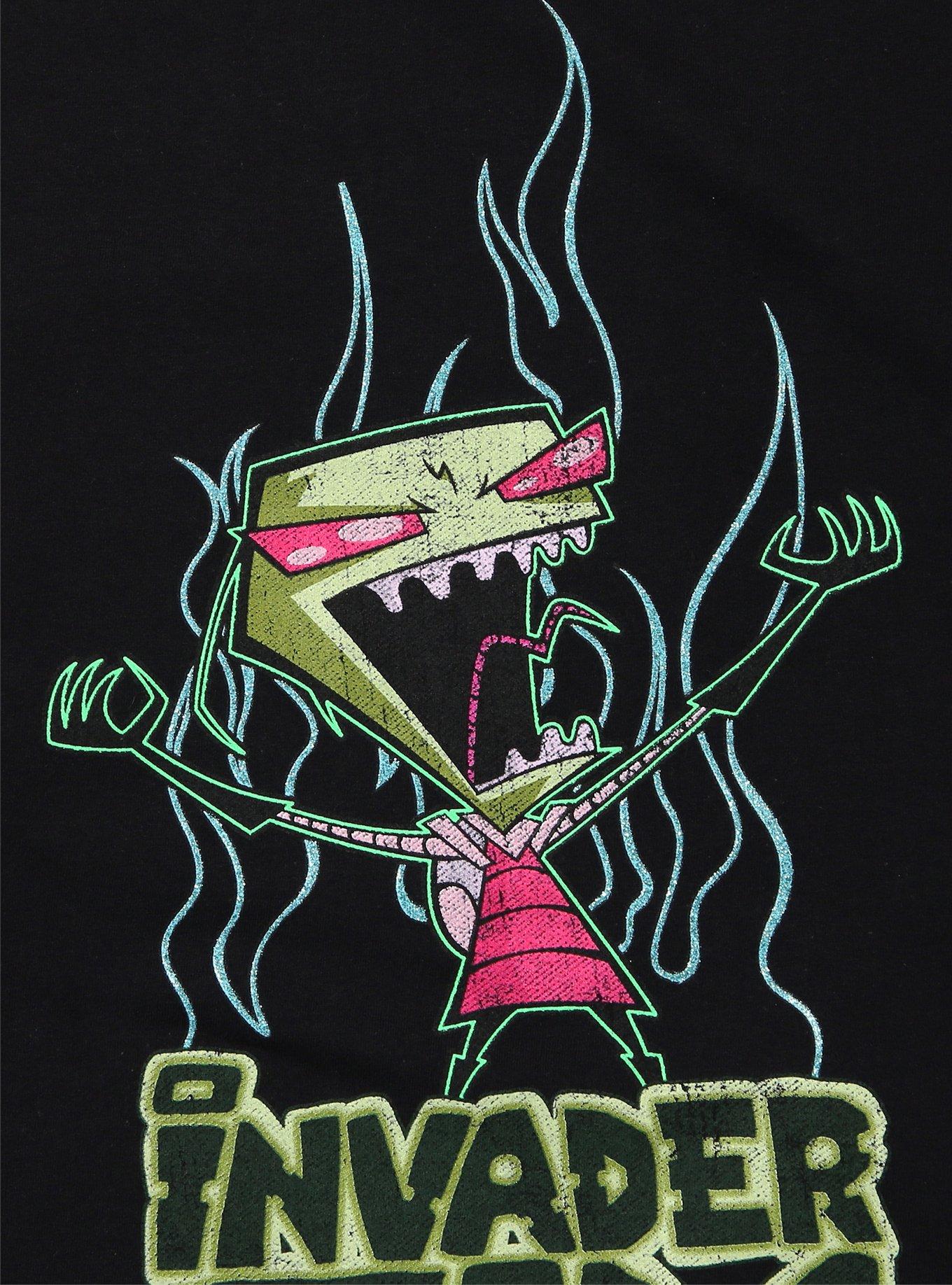 Invader Zim Glitter Flames Zim T-Shirt, , hi-res