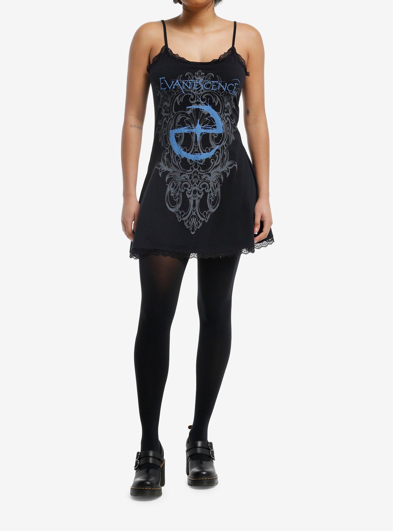 Evanescence Logo Filigree Cami Dress, , hi-res