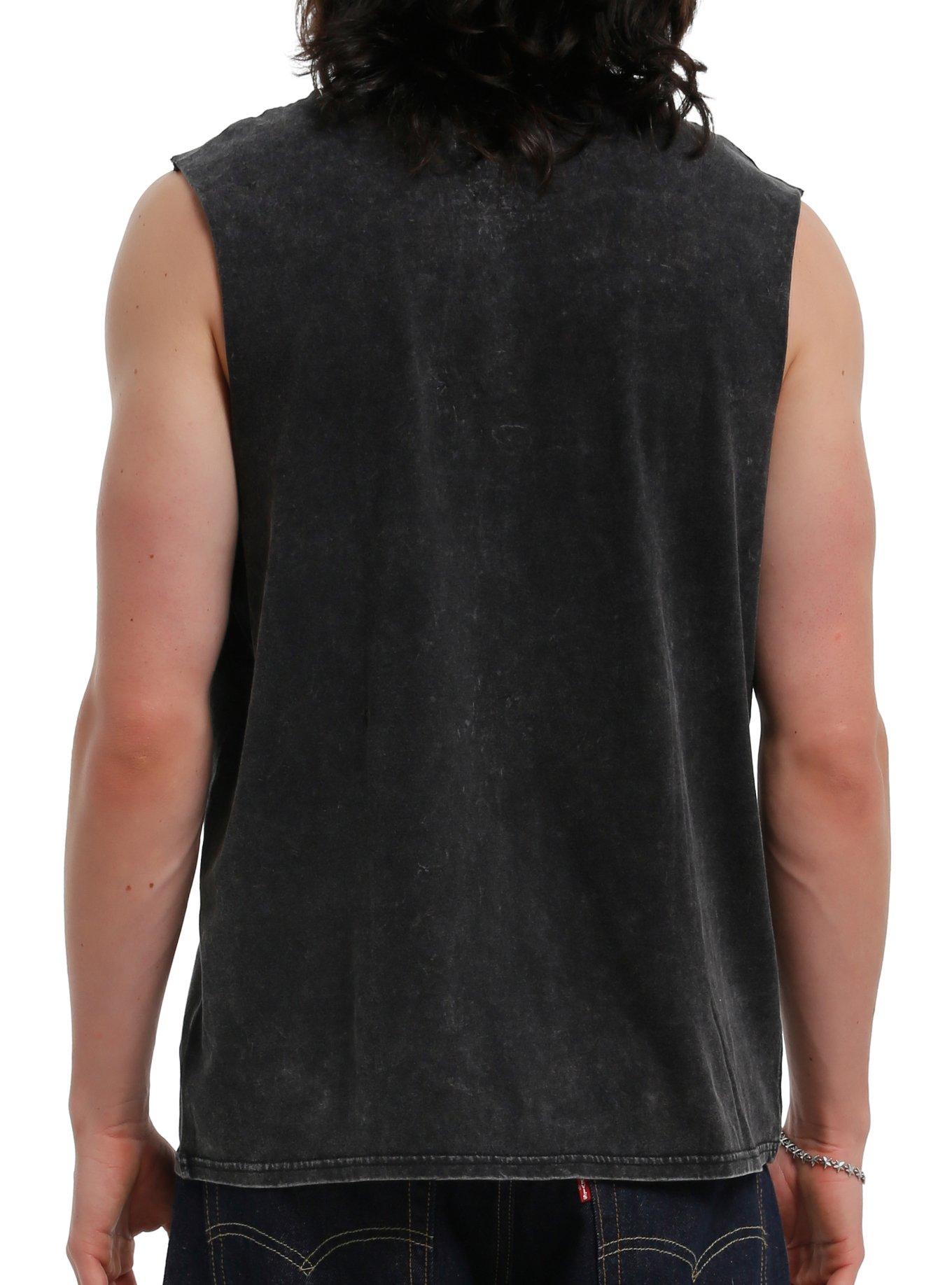 Ghost Flying Nuns Muscle Tank Top, BLACK, alternate