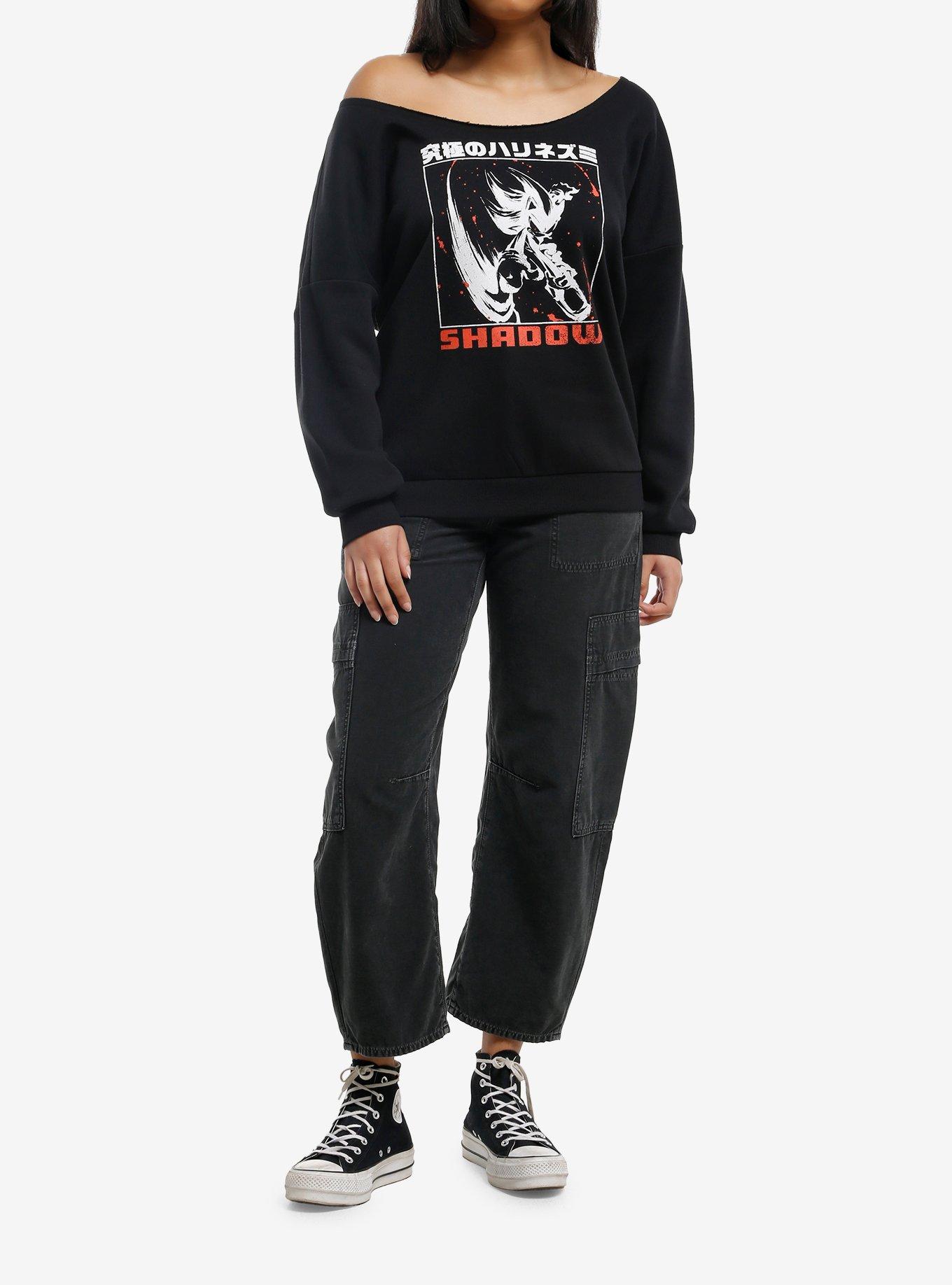 Sonic The Hedgehog Shadow Girls Off-Shoulder Sweatshirt, , hi-res