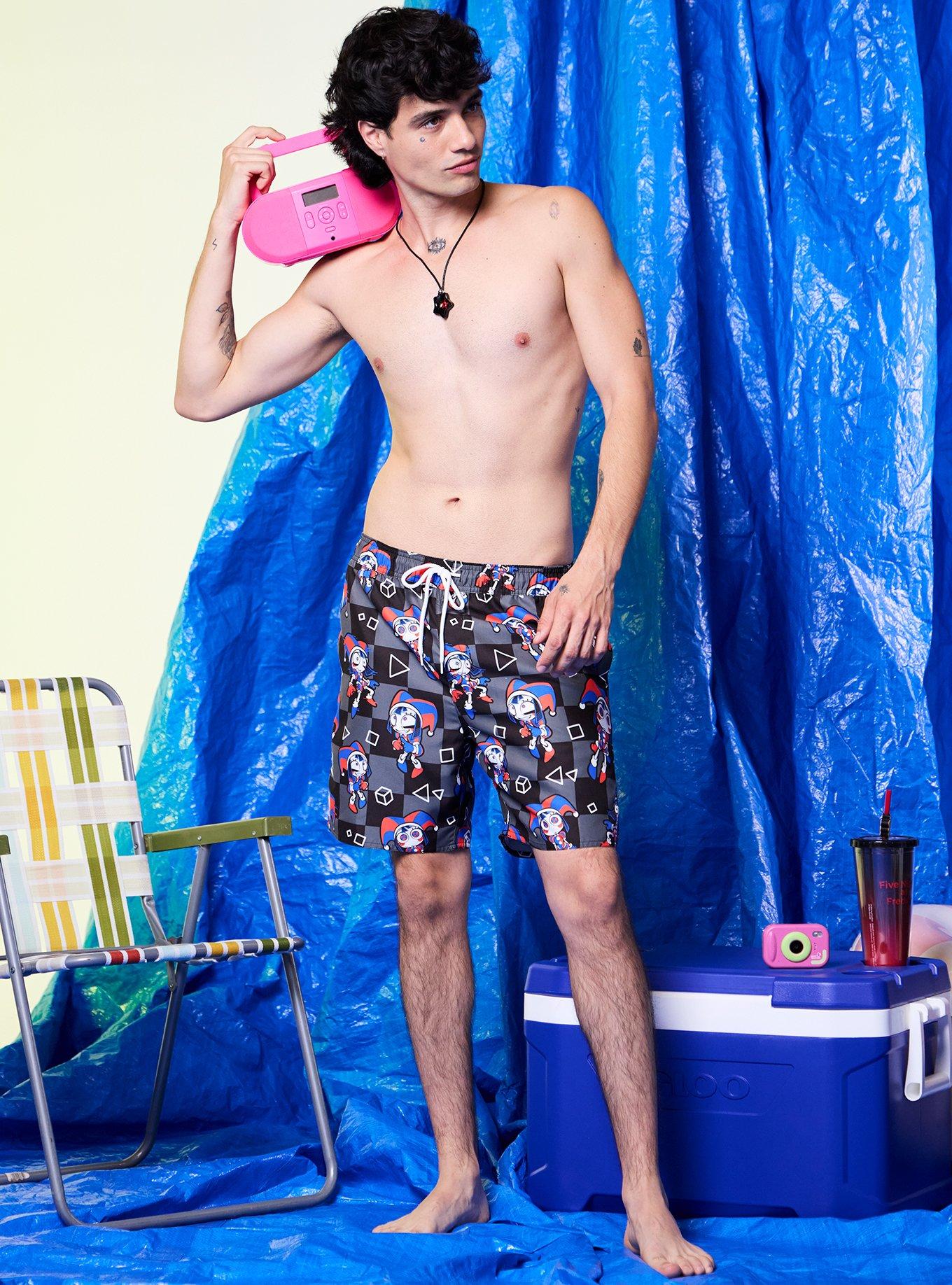 The Amazing Digital Circus Pomni Swim Trunks, MULTI, alternate