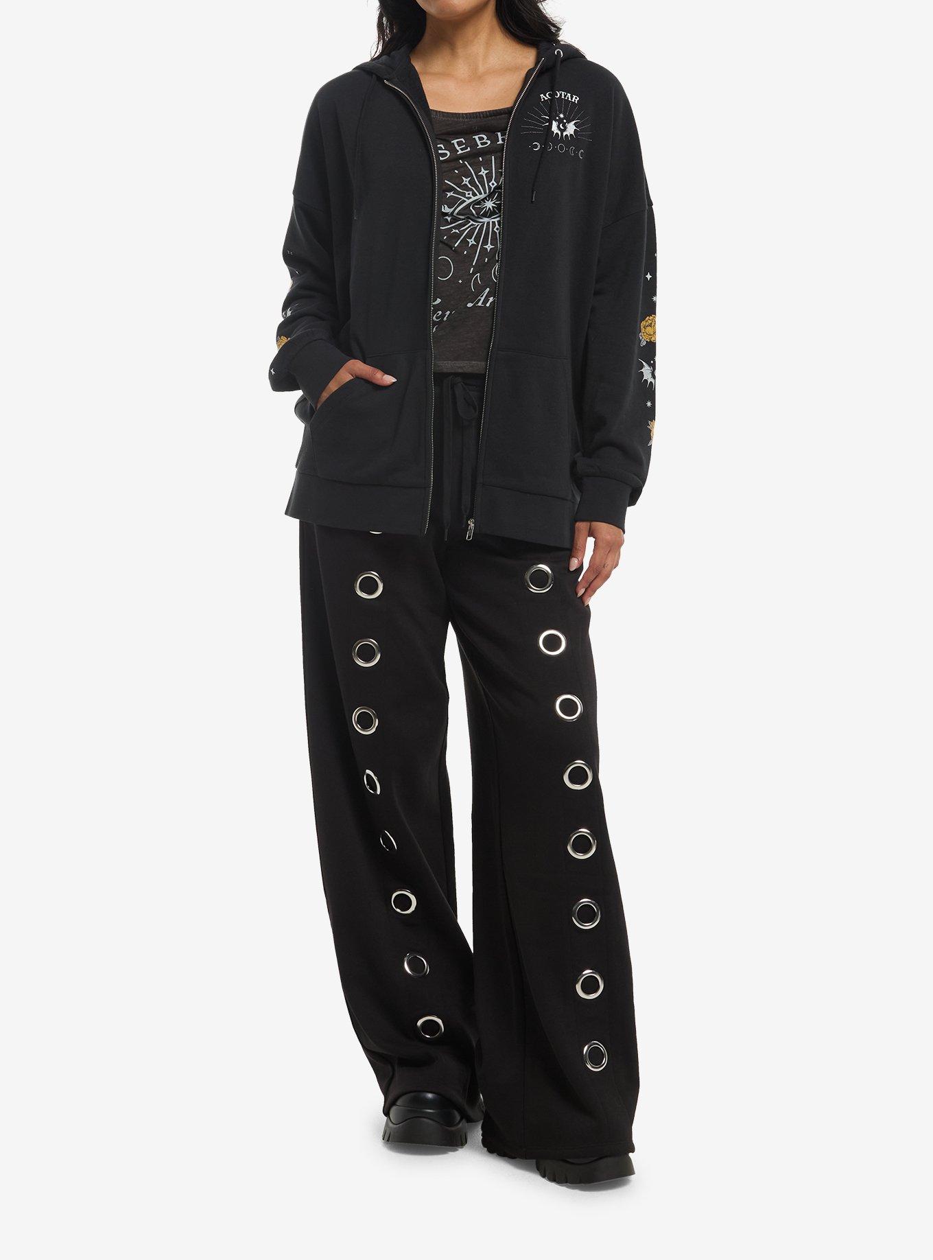 A Court Of Thorns And Roses Metallic Icons Hoodie, GOLD, alternate